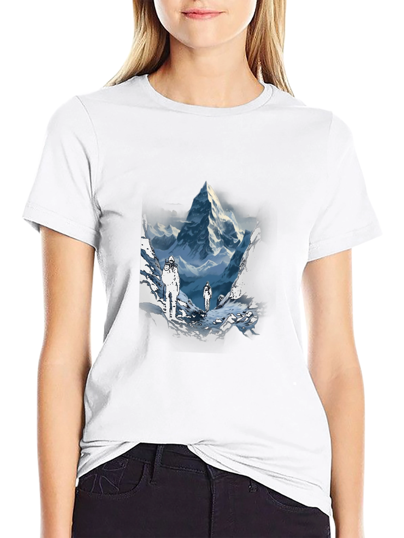 Mountain Climbers Graphic Tee - Black