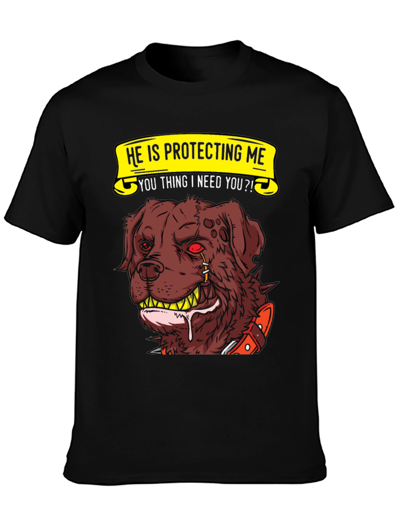Protective Dog Graphic T-Shirt