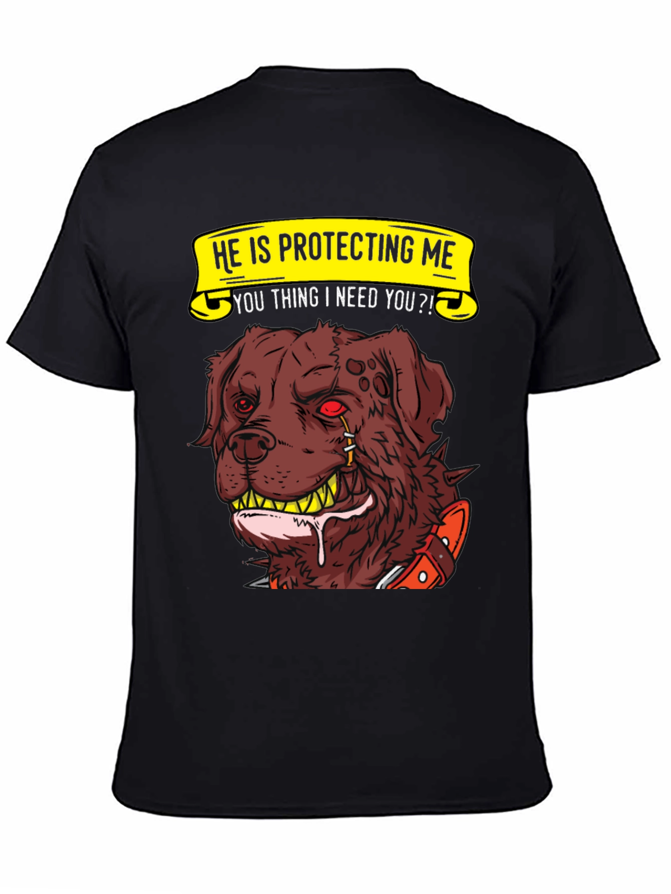 Protective Dog Graphic T-Shirt