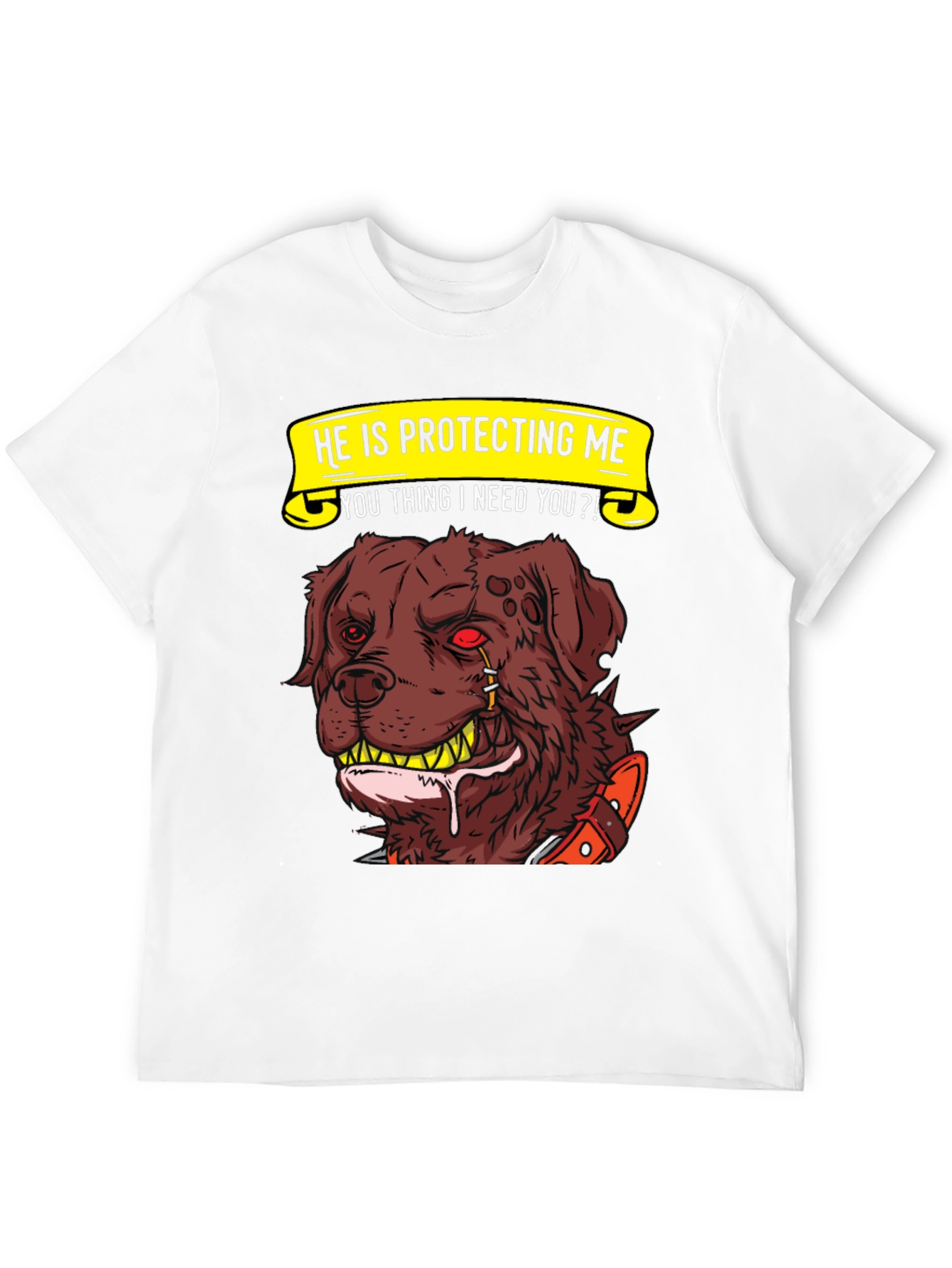 Protective Dog Graphic T-Shirt