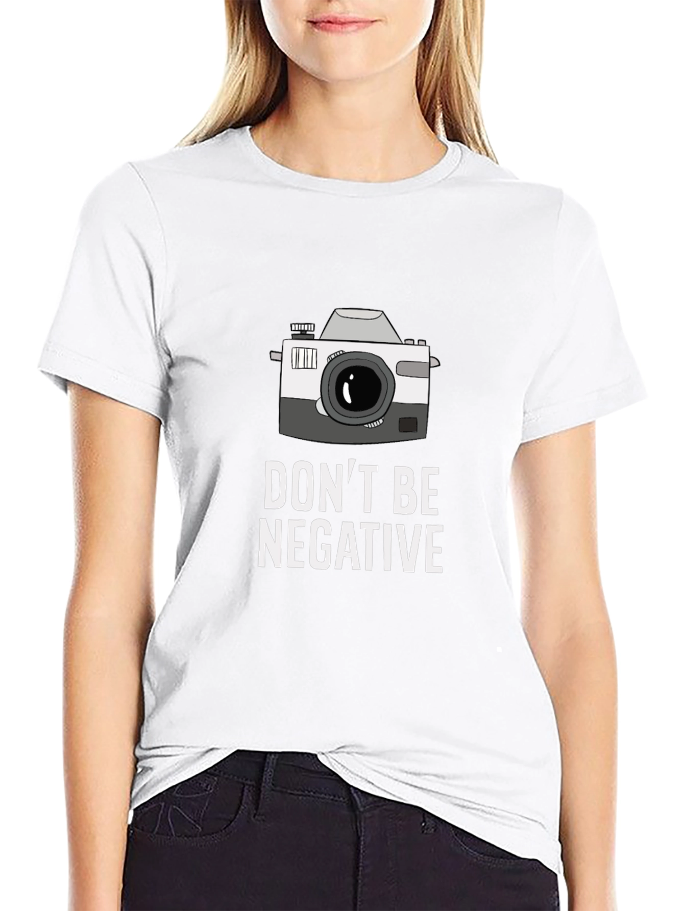 Dont Be Negative Camera T-Shirt
