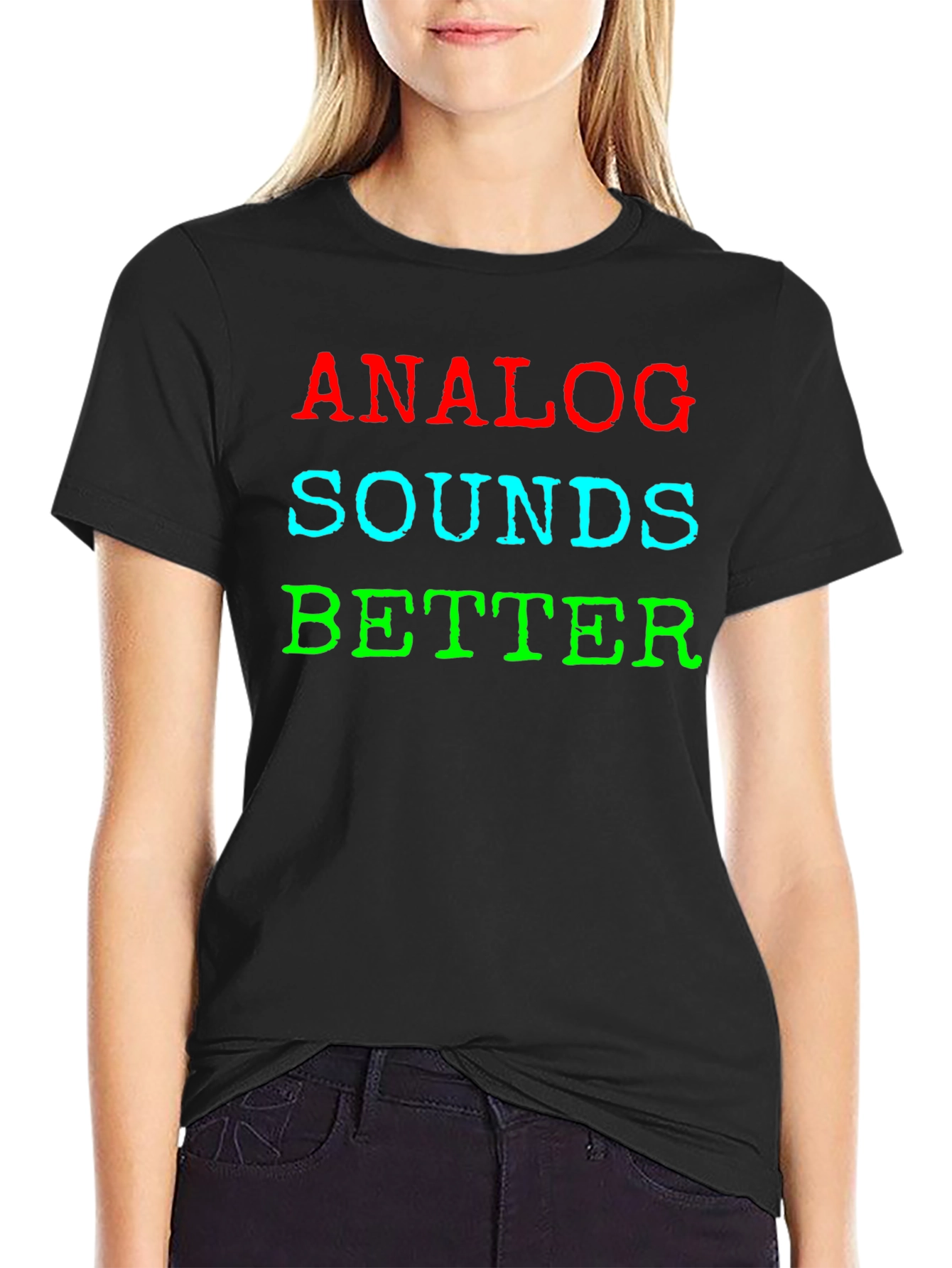 Analog Sounds Better Graphic Tee - Music Lover Shirt