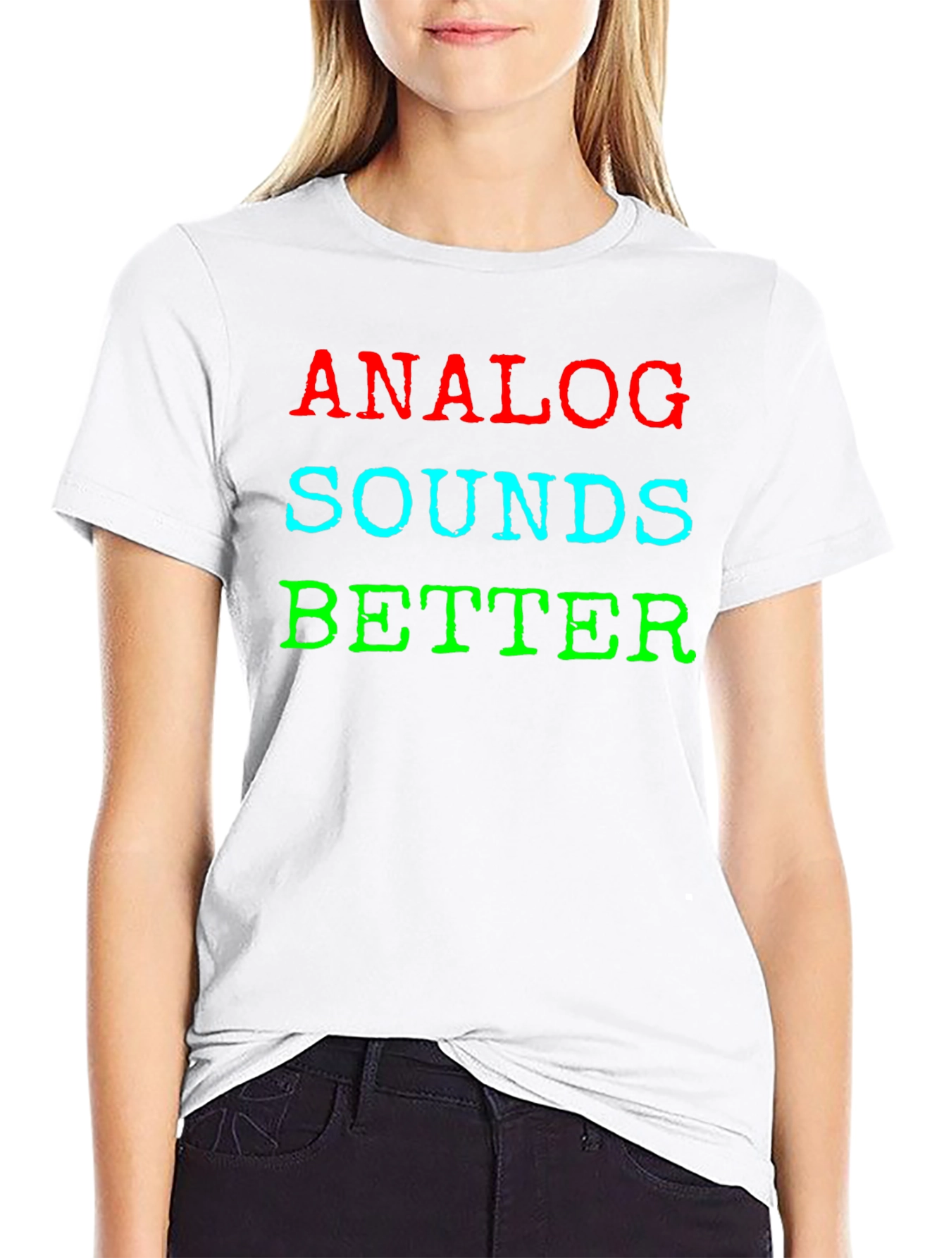 Analog Sounds Better Graphic Tee - Music Lover Shirt
