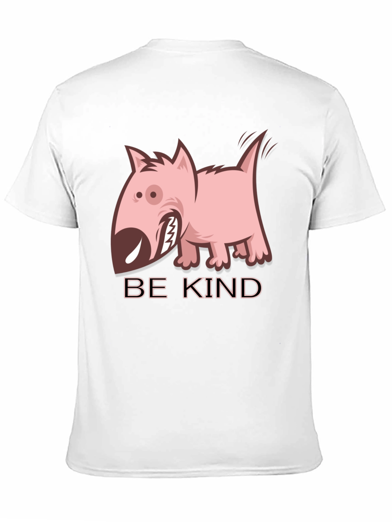 Be Kind Dog Graphic Black T-Shirt