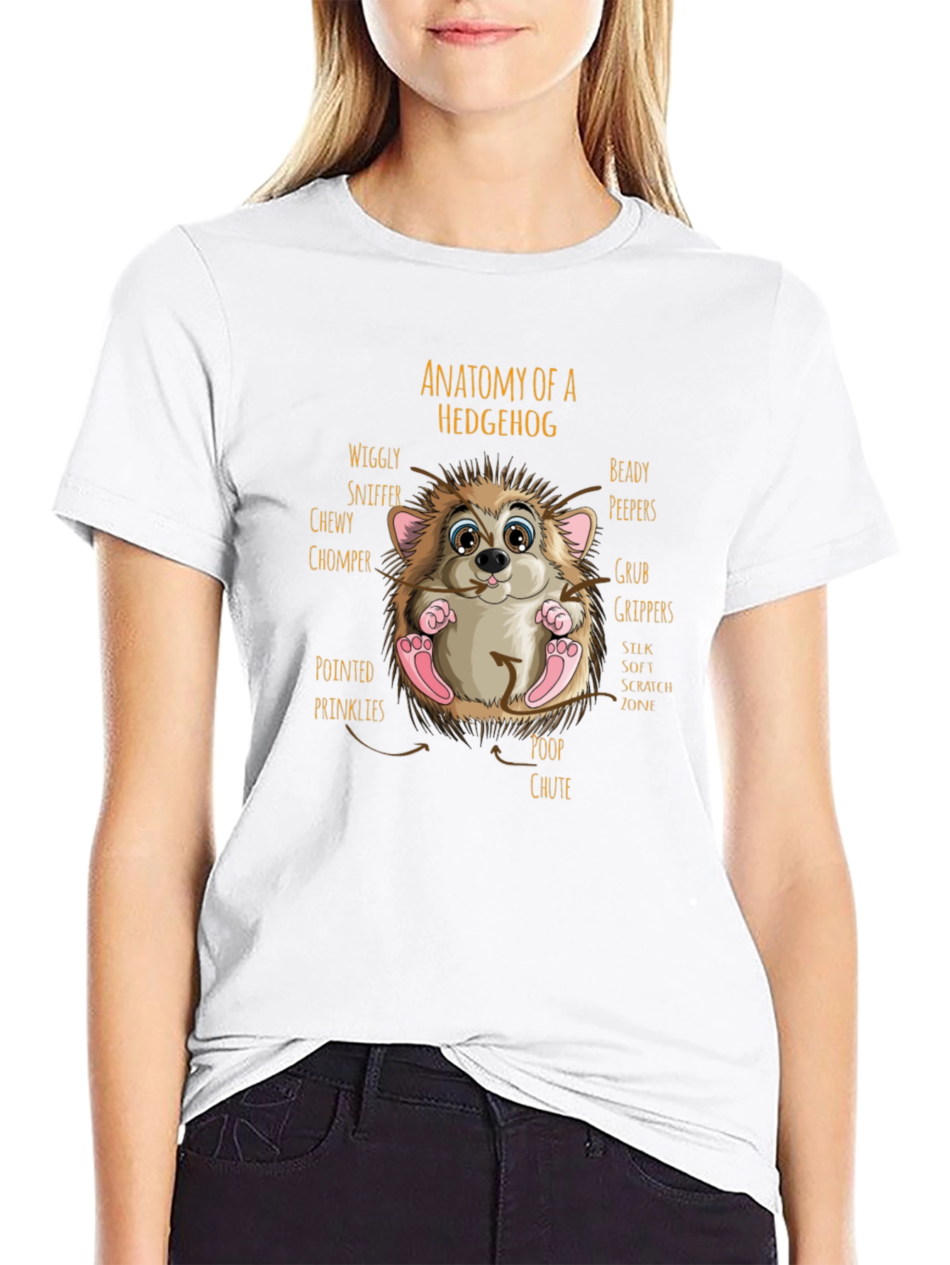 Anatomy of a Hedgehog Graphic T-Shirt