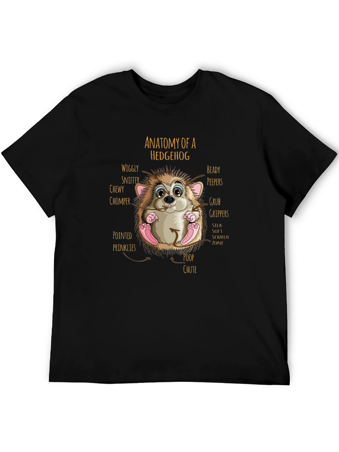 Anatomy of a Hedgehog Graphic T-Shirt