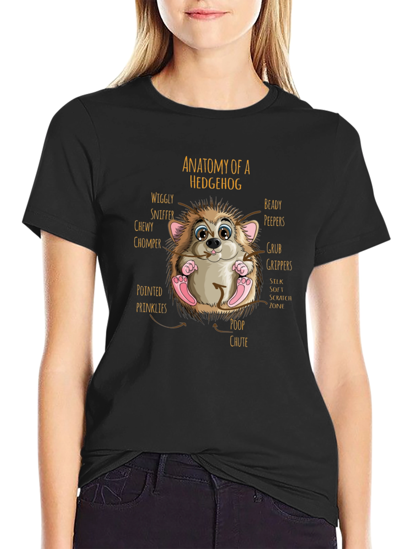 Anatomy of a Hedgehog Graphic T-Shirt