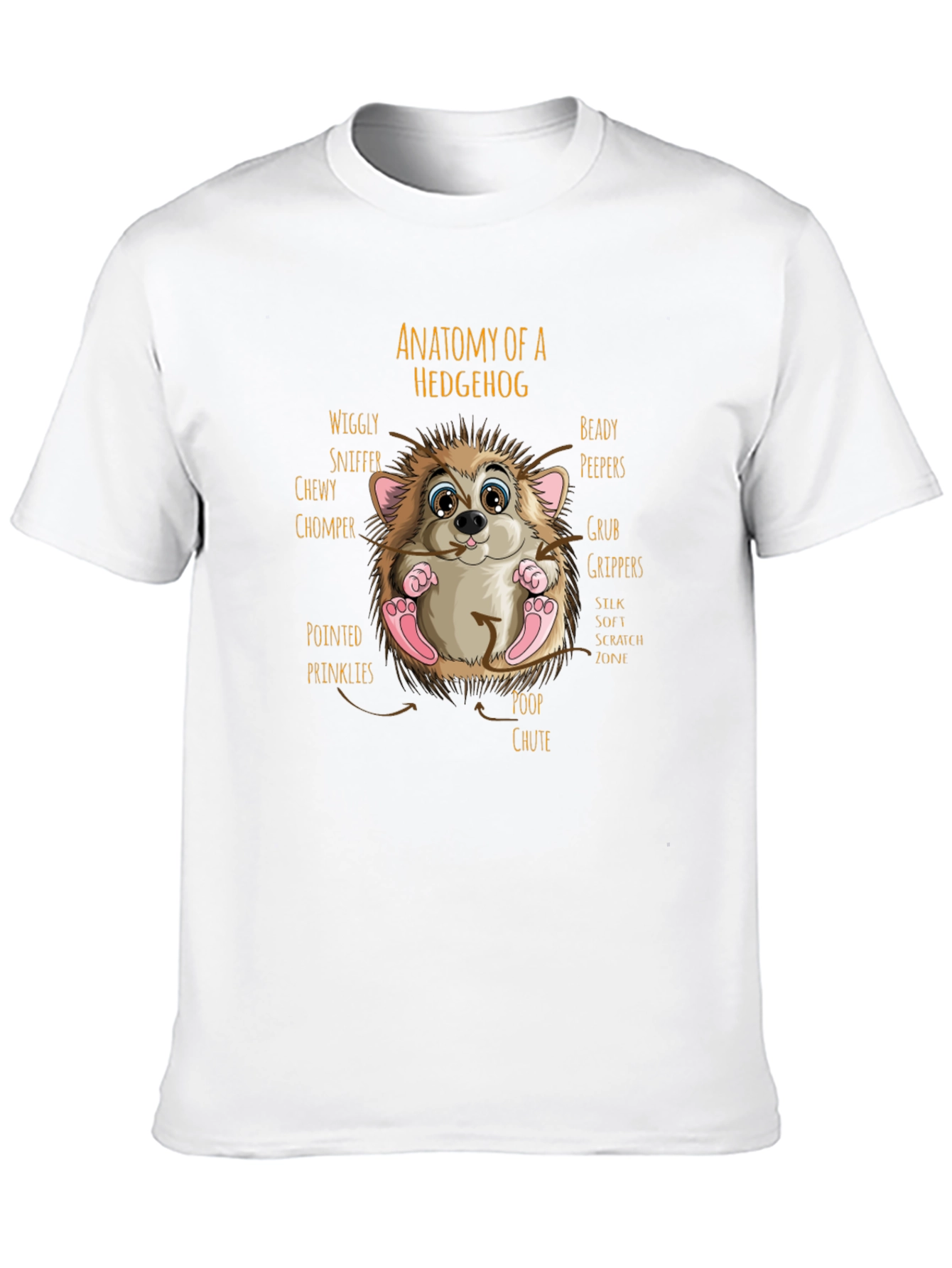 Anatomy of a Hedgehog Graphic T-Shirt