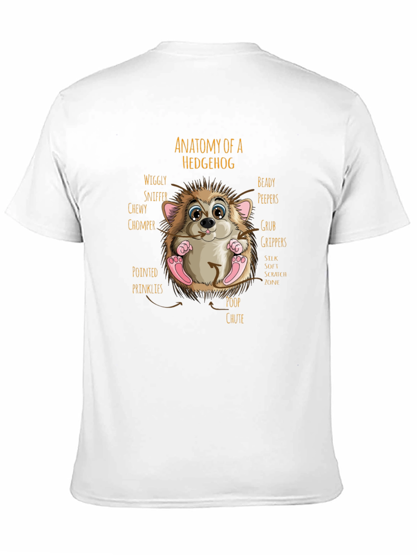 Anatomy of a Hedgehog Graphic T-Shirt
