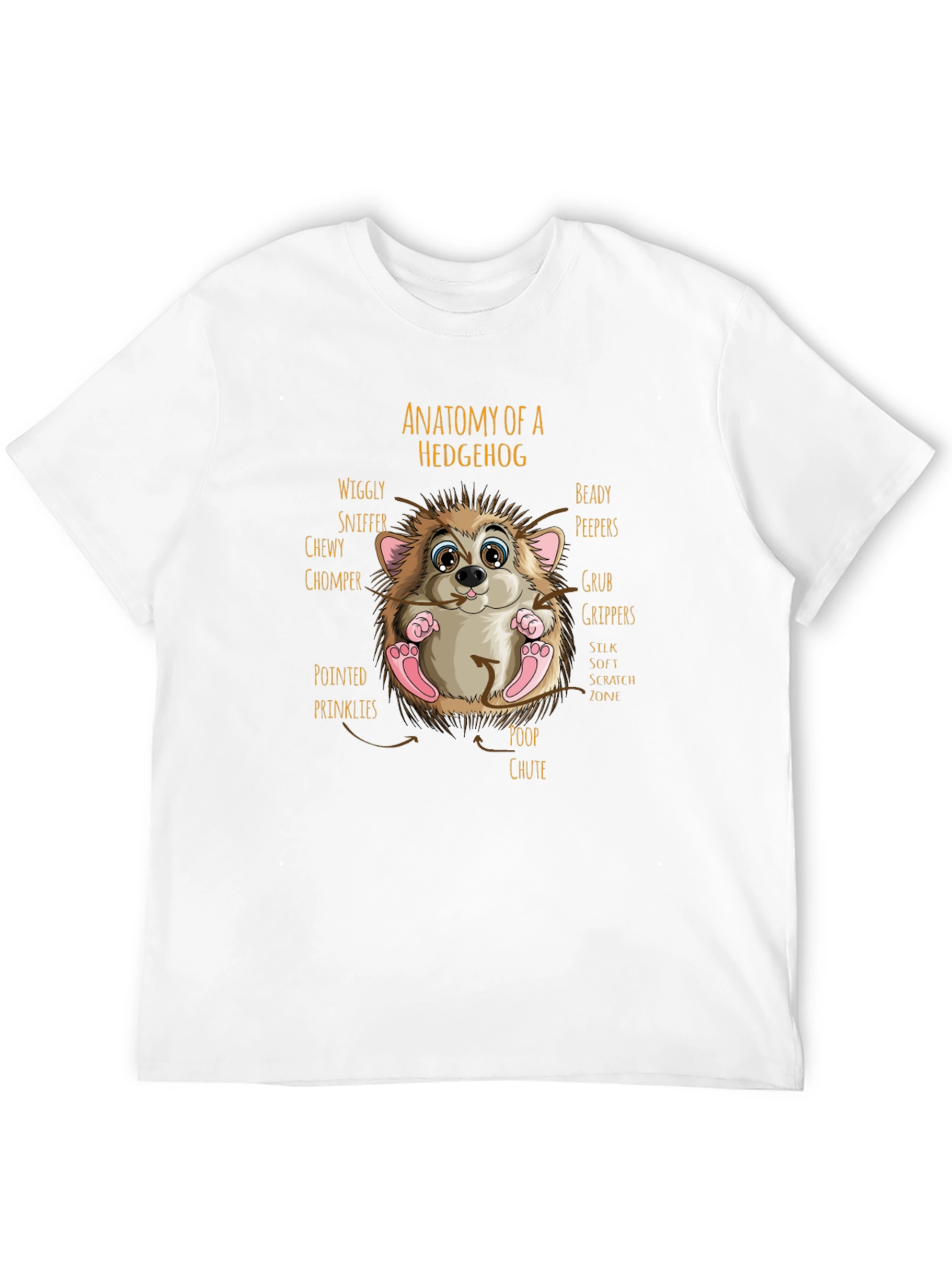 Anatomy of a Hedgehog Graphic T-Shirt