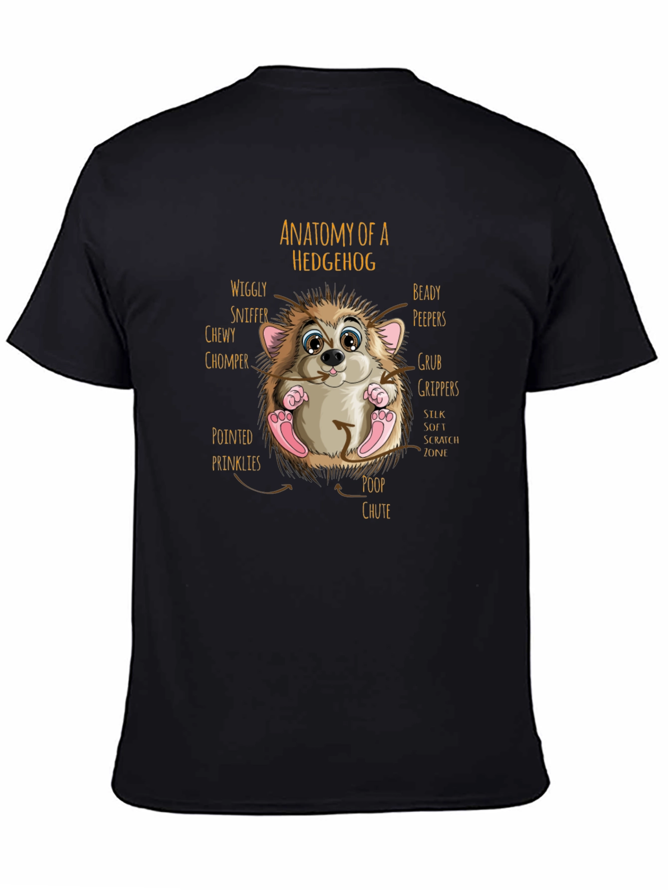 Anatomy of a Hedgehog Graphic T-Shirt