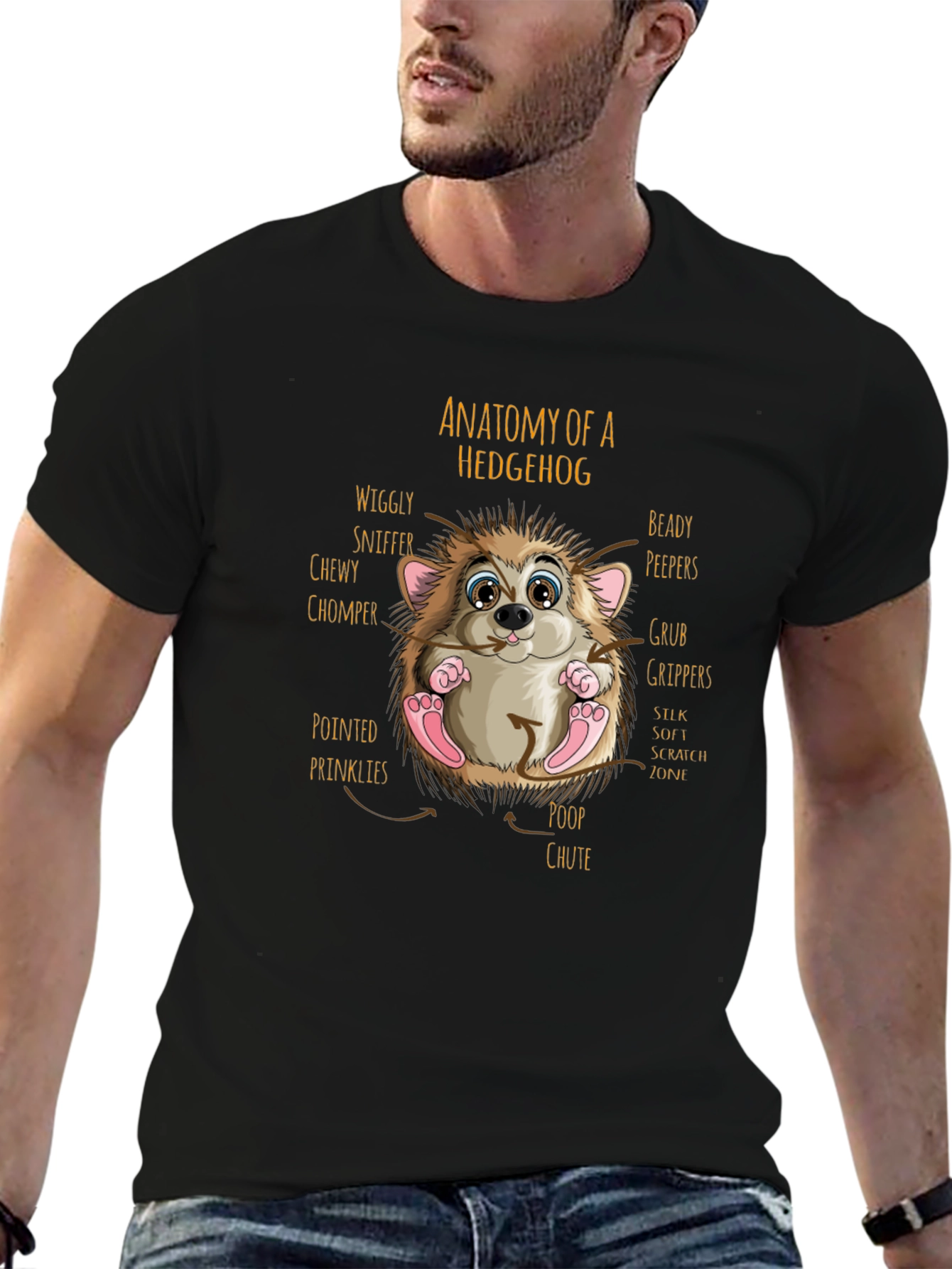 Anatomy of a Hedgehog Graphic T-Shirt