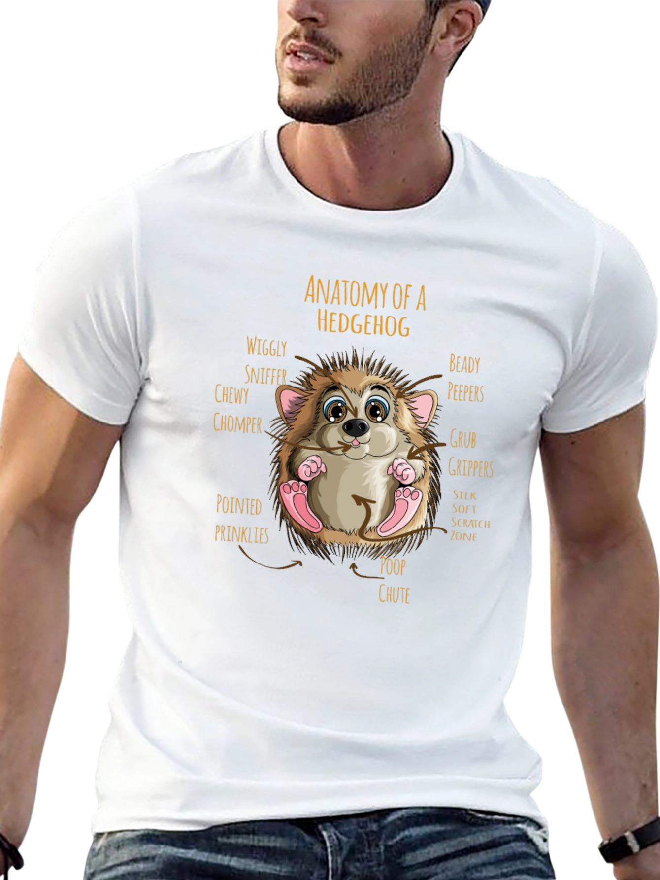 Anatomy of a Hedgehog Graphic T-Shirt