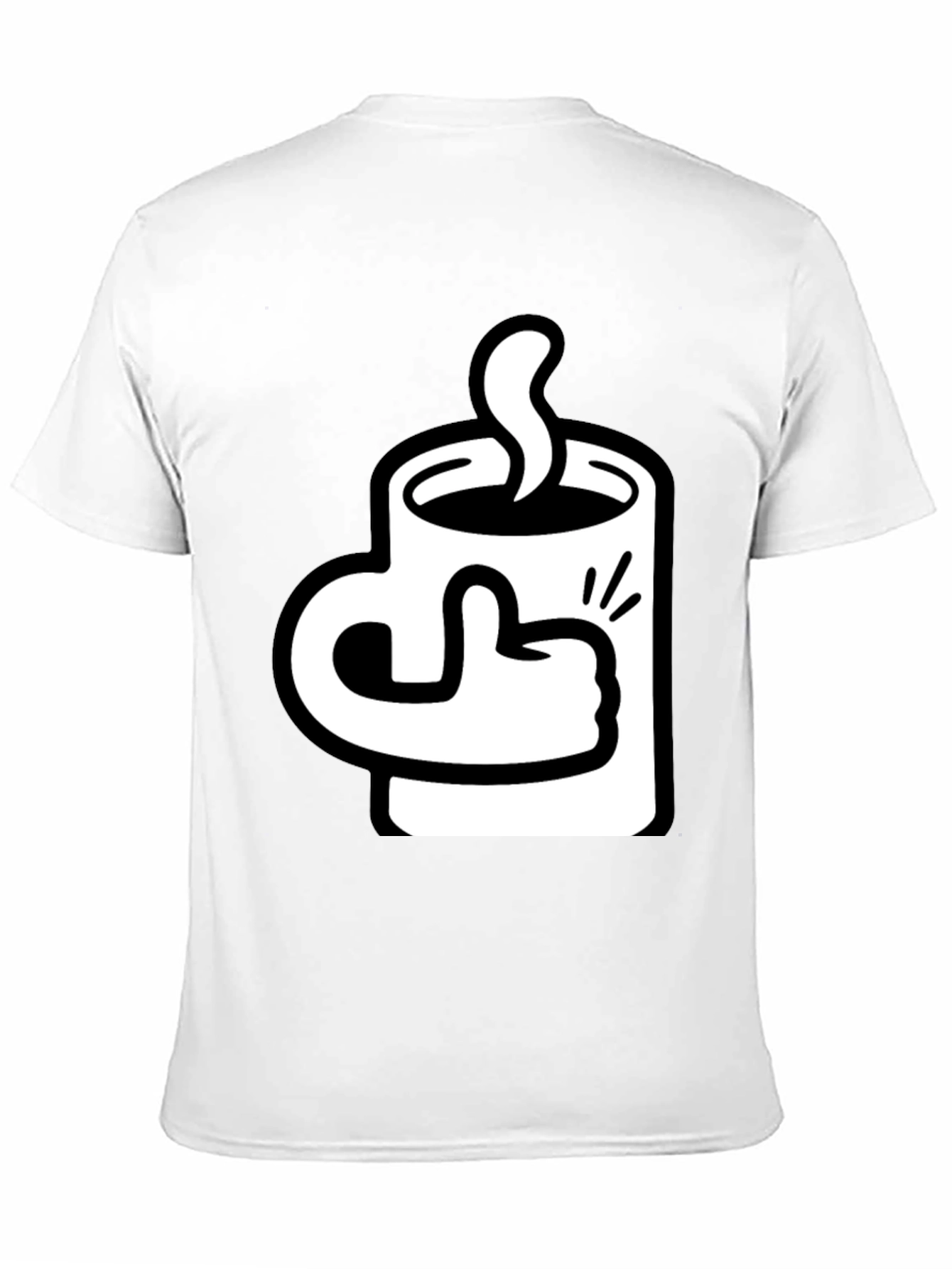 Coffee Mug Thumbs Up Graphic Tee