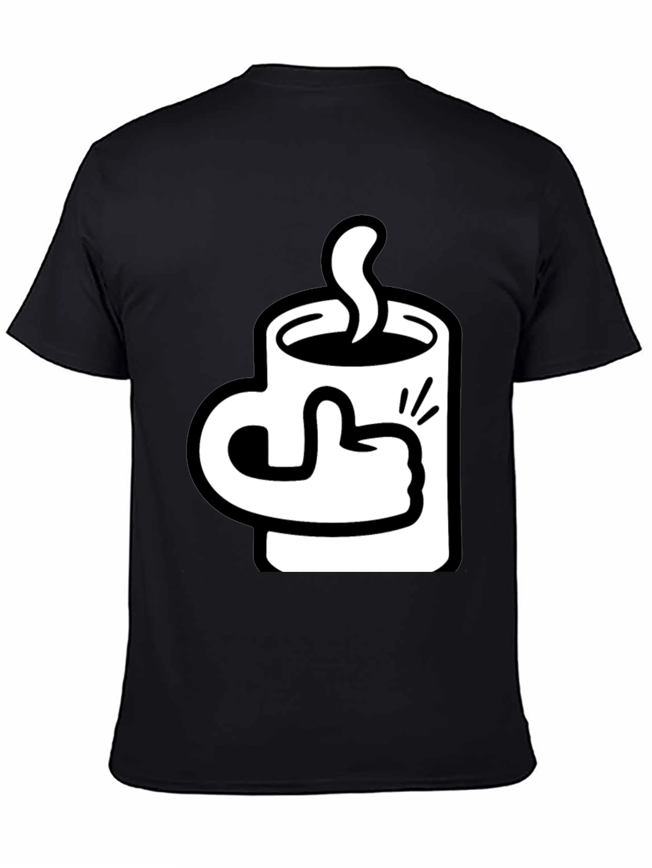 Coffee Mug Thumbs Up Graphic Tee