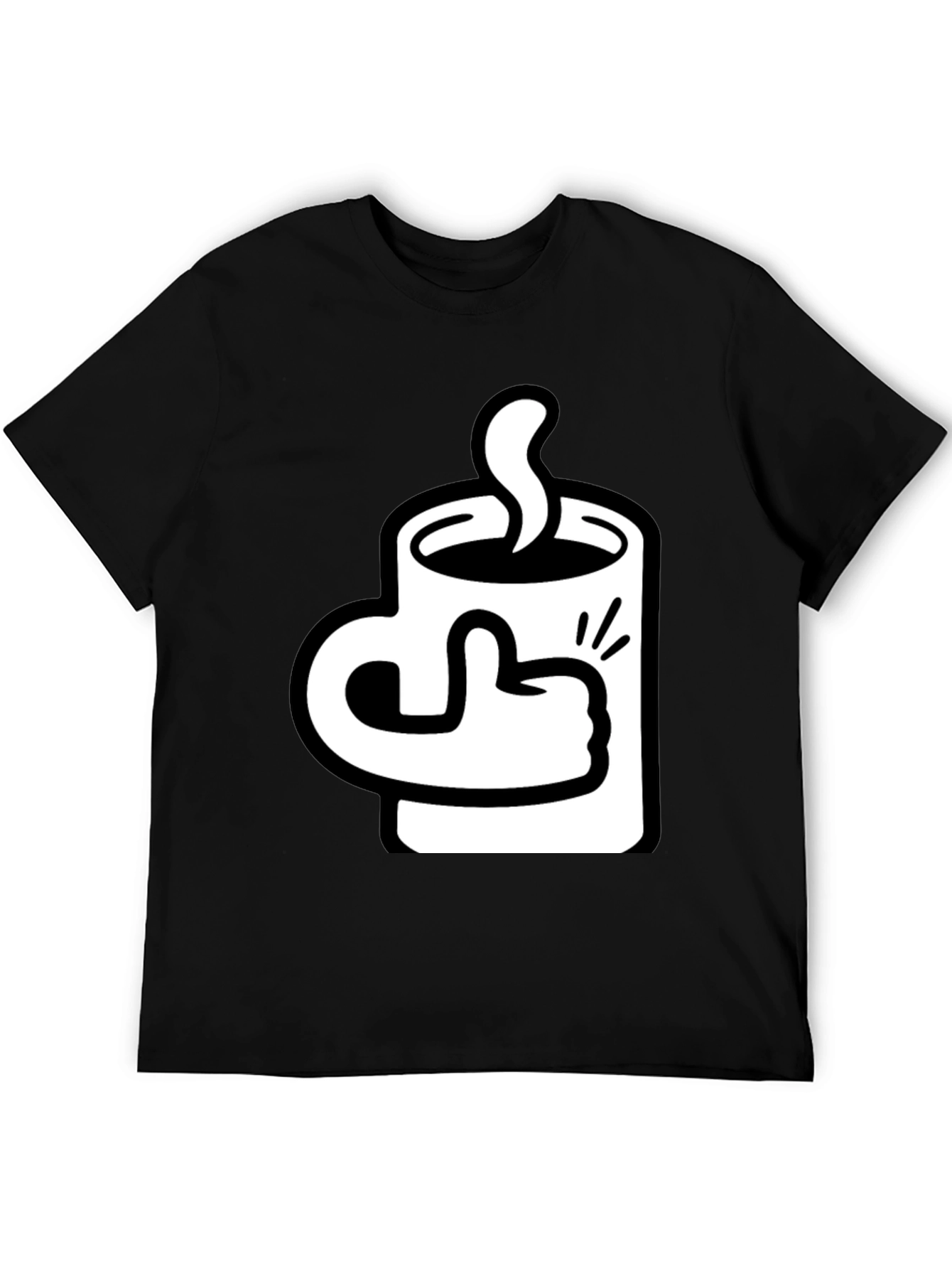 Coffee Mug Thumbs Up Graphic Tee