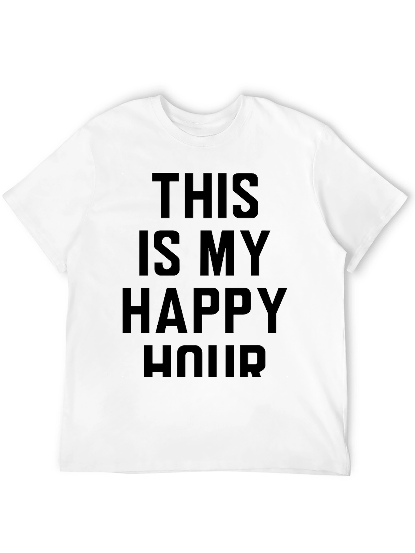 This Is My Happy Hour T-Shirt - Black Tee
