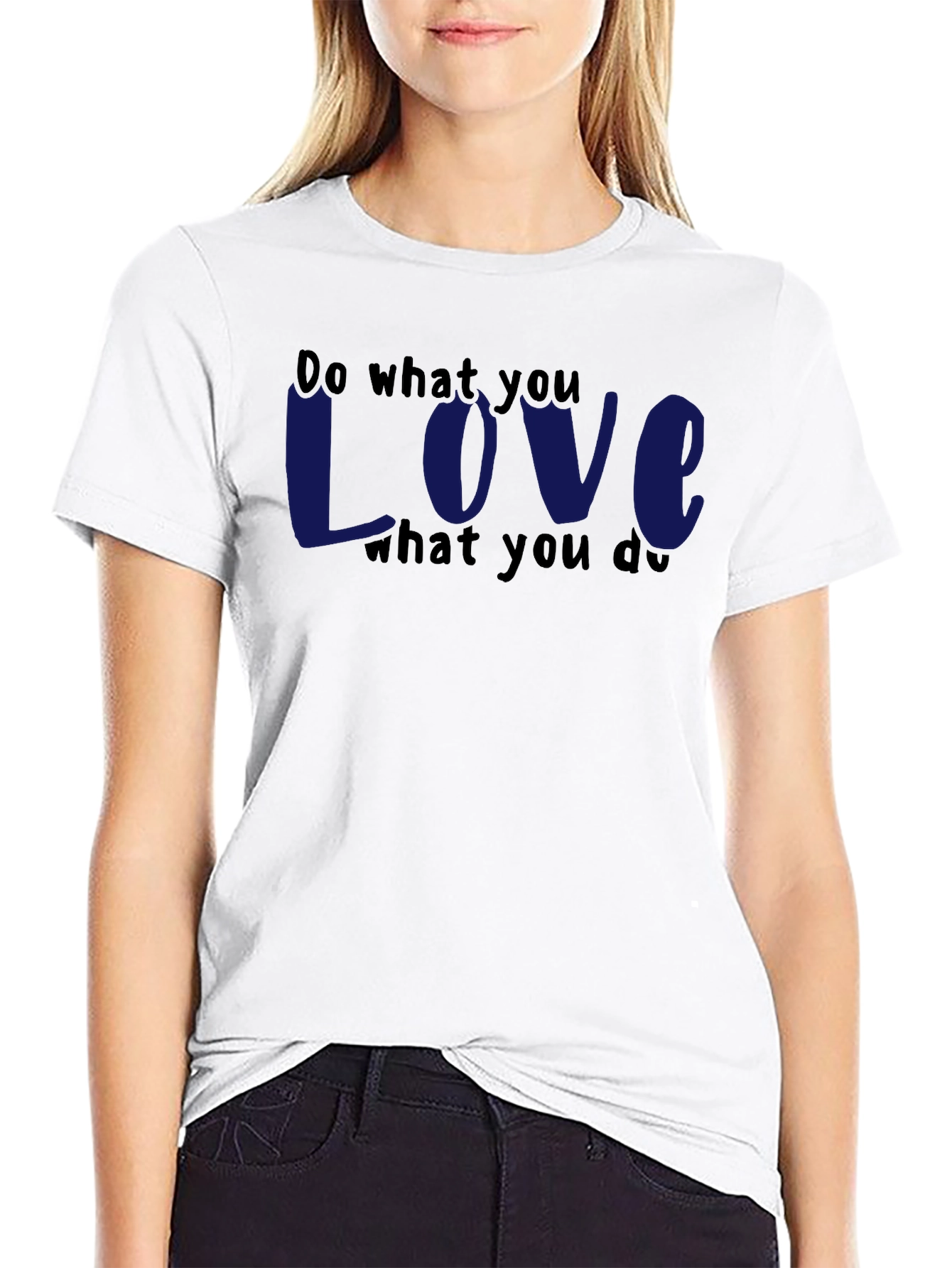 Do What You Love Graphic Tee - Black