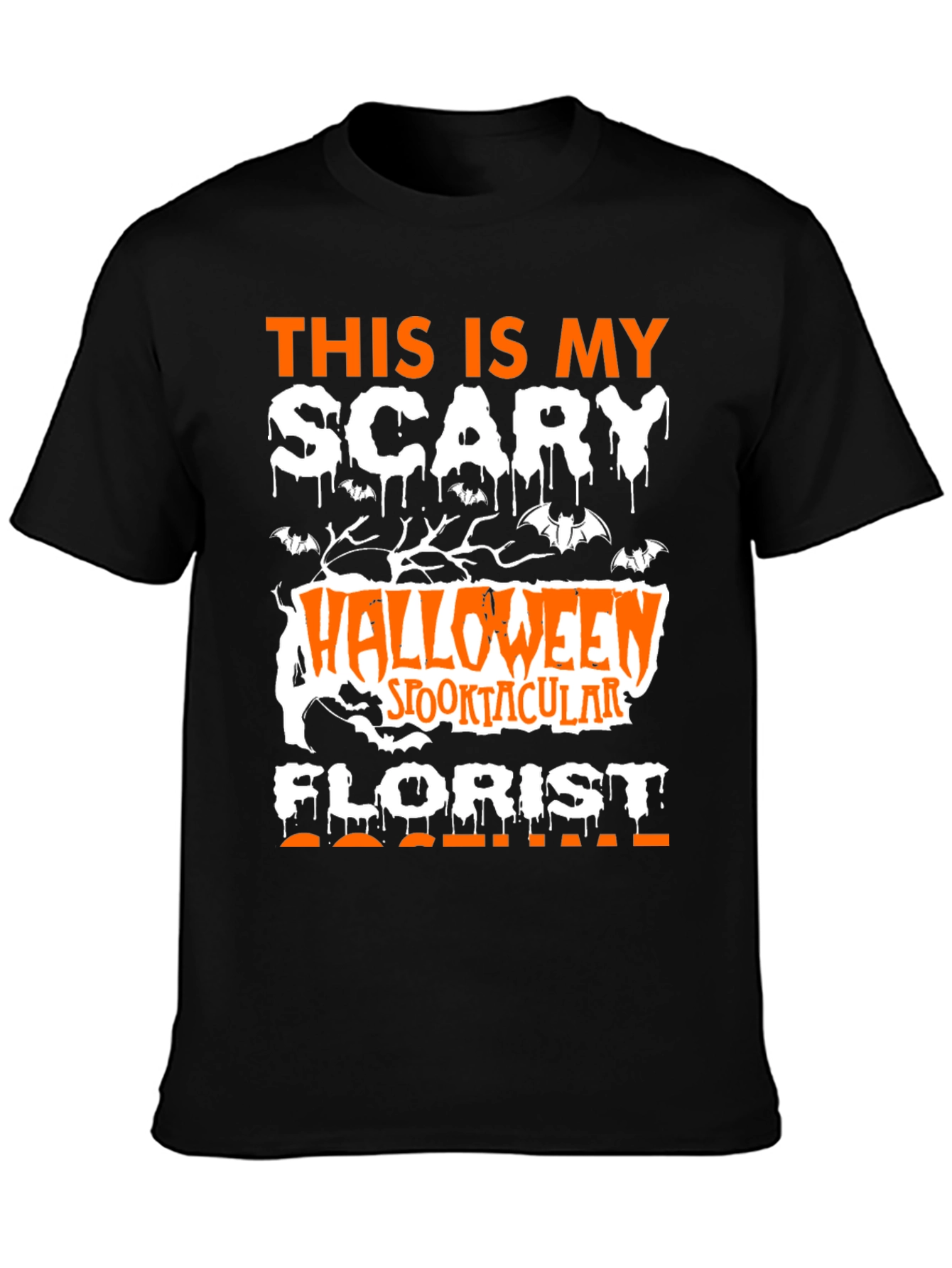 Scary Halloween Florist T-Shirt