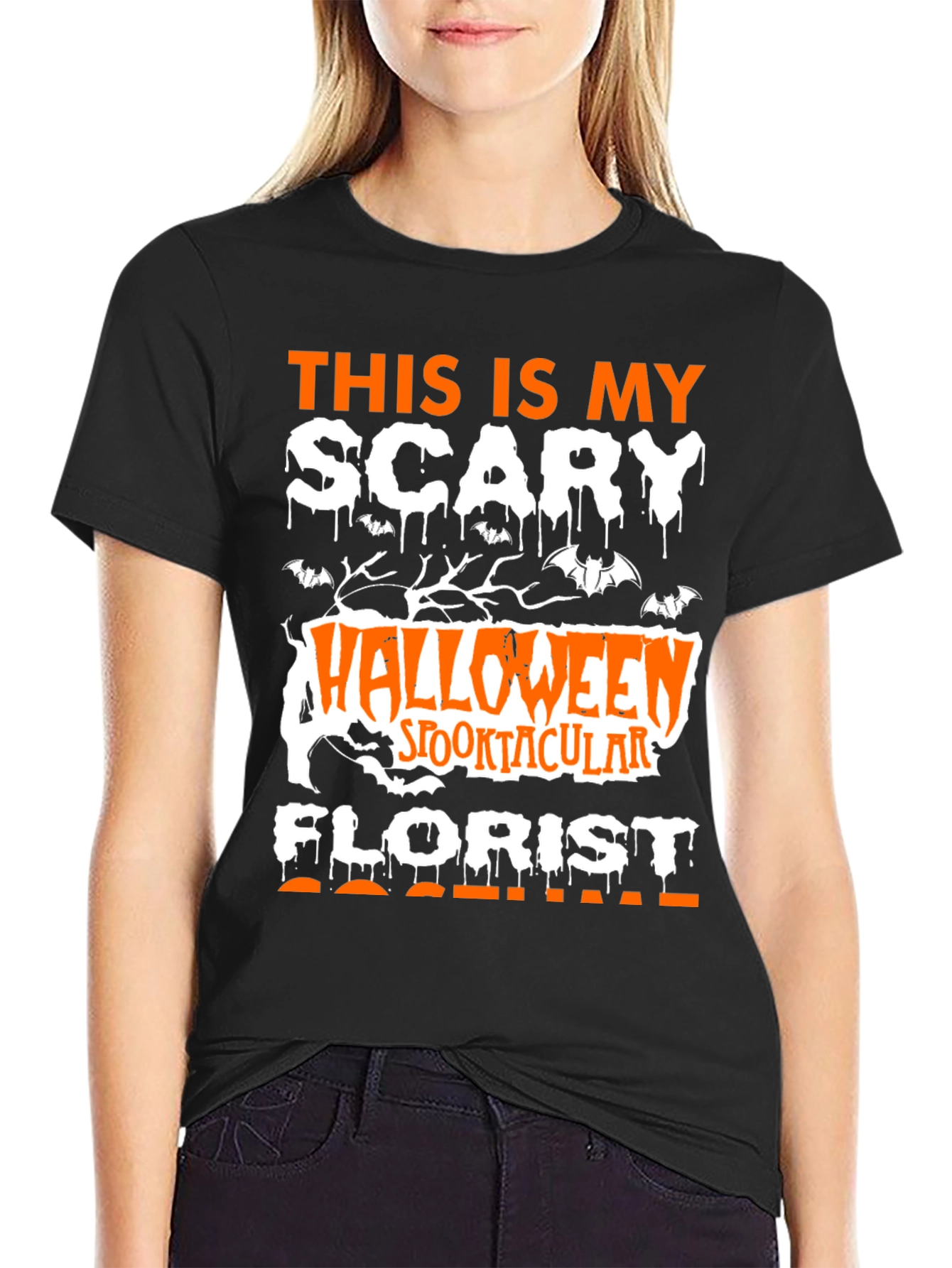 Scary Halloween Florist T-Shirt