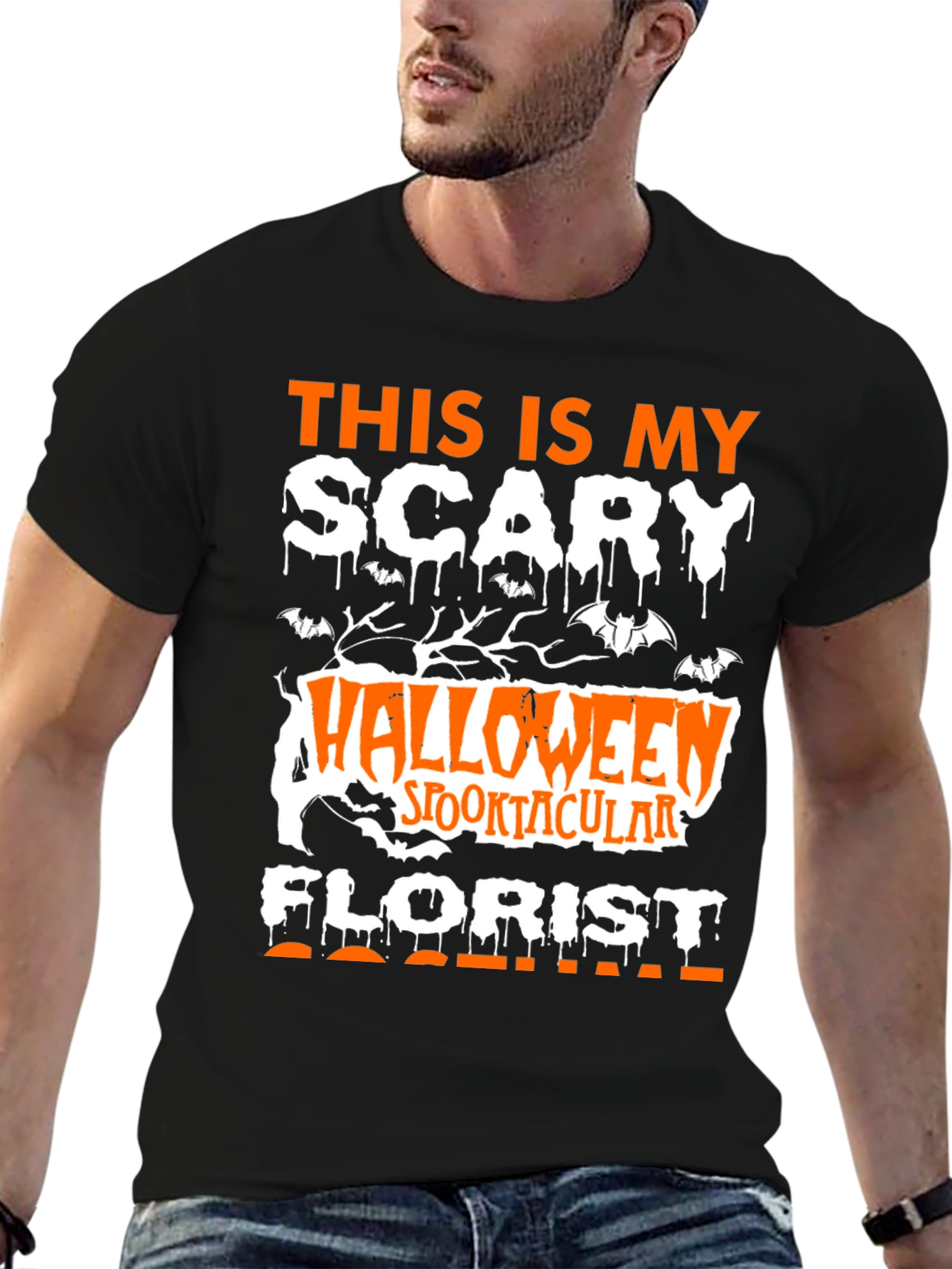 Scary Halloween Florist T-Shirt