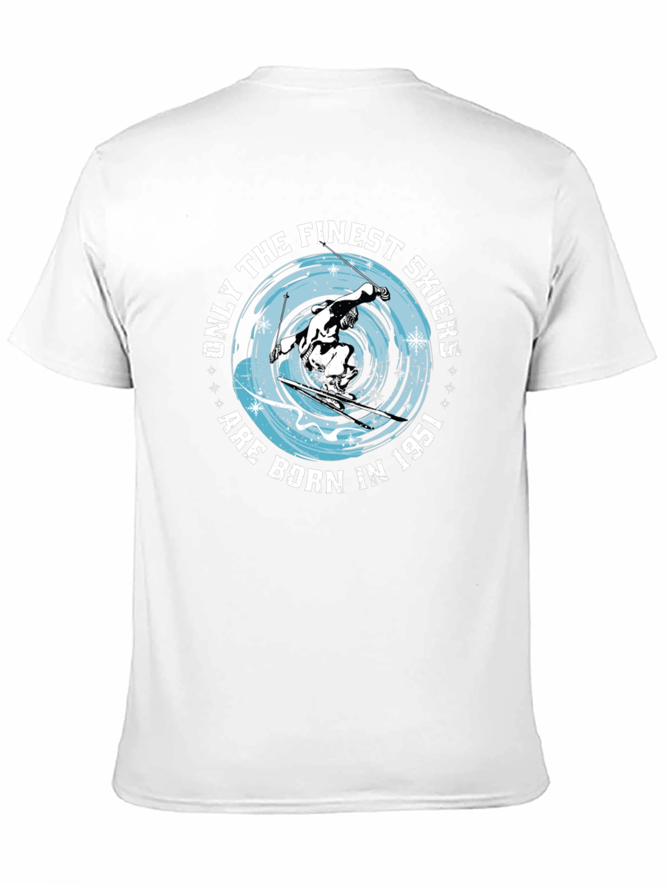 Finest Skiers Born In 1951 Black T-Shirt