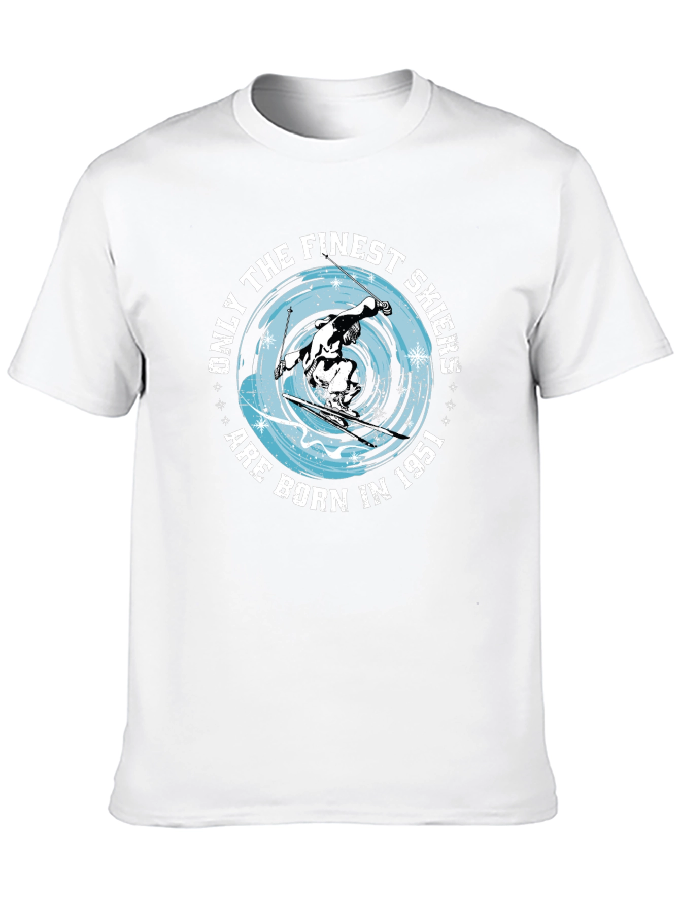 Finest Skiers Born In 1951 Black T-Shirt