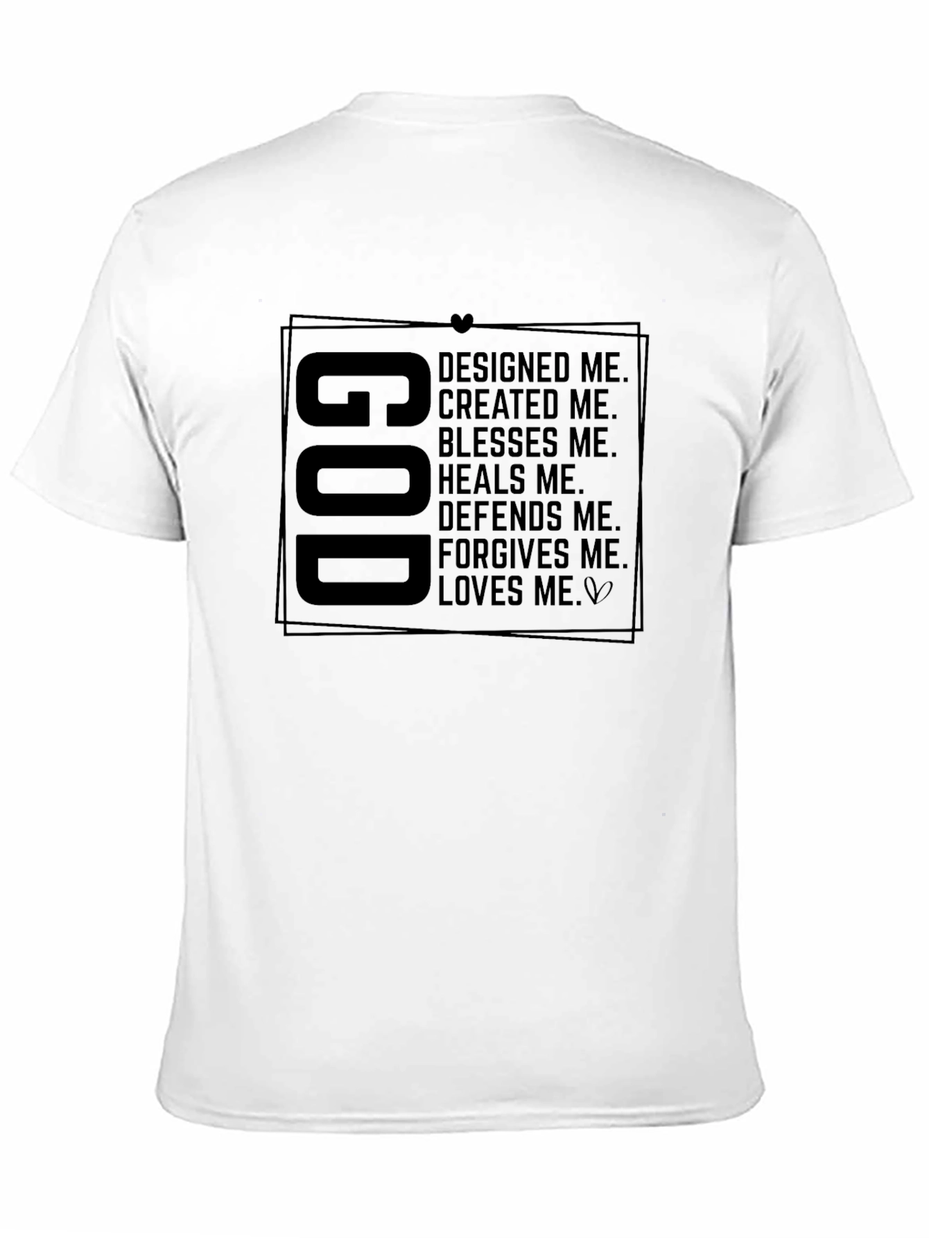God Designed Me Graphic Tee - Religious Inspired Shirt