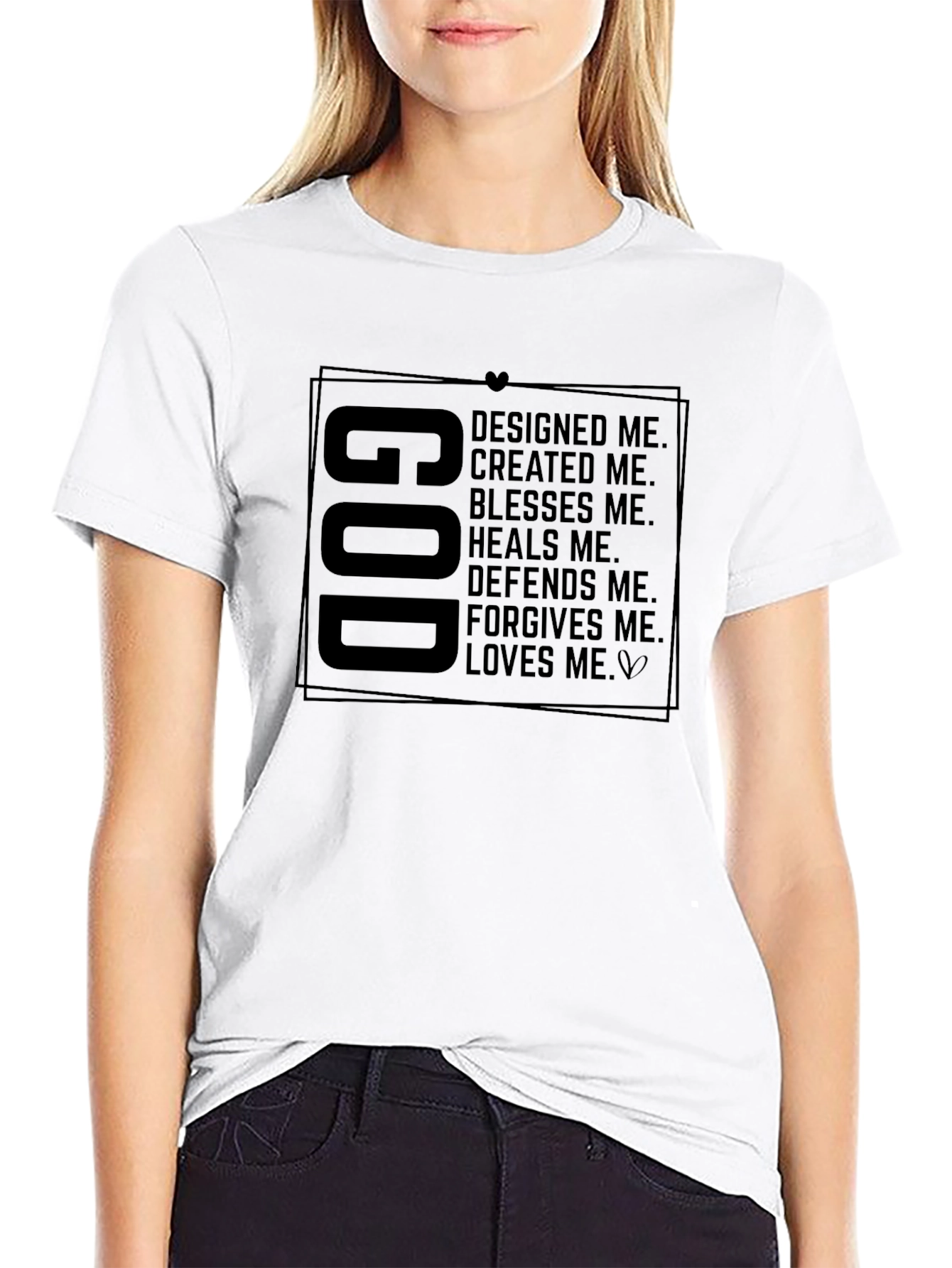 God Designed Me Graphic Tee - Religious Inspired Shirt