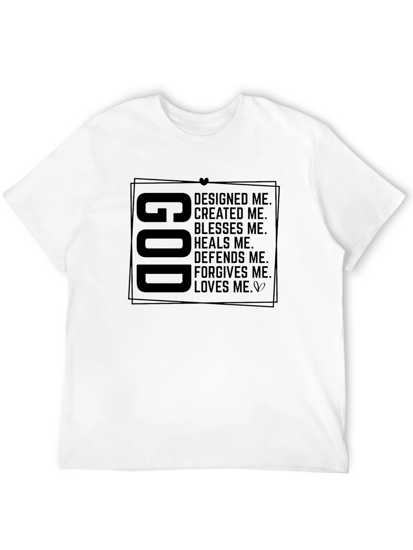 God Designed Me Graphic Tee - Religious Inspired Shirt