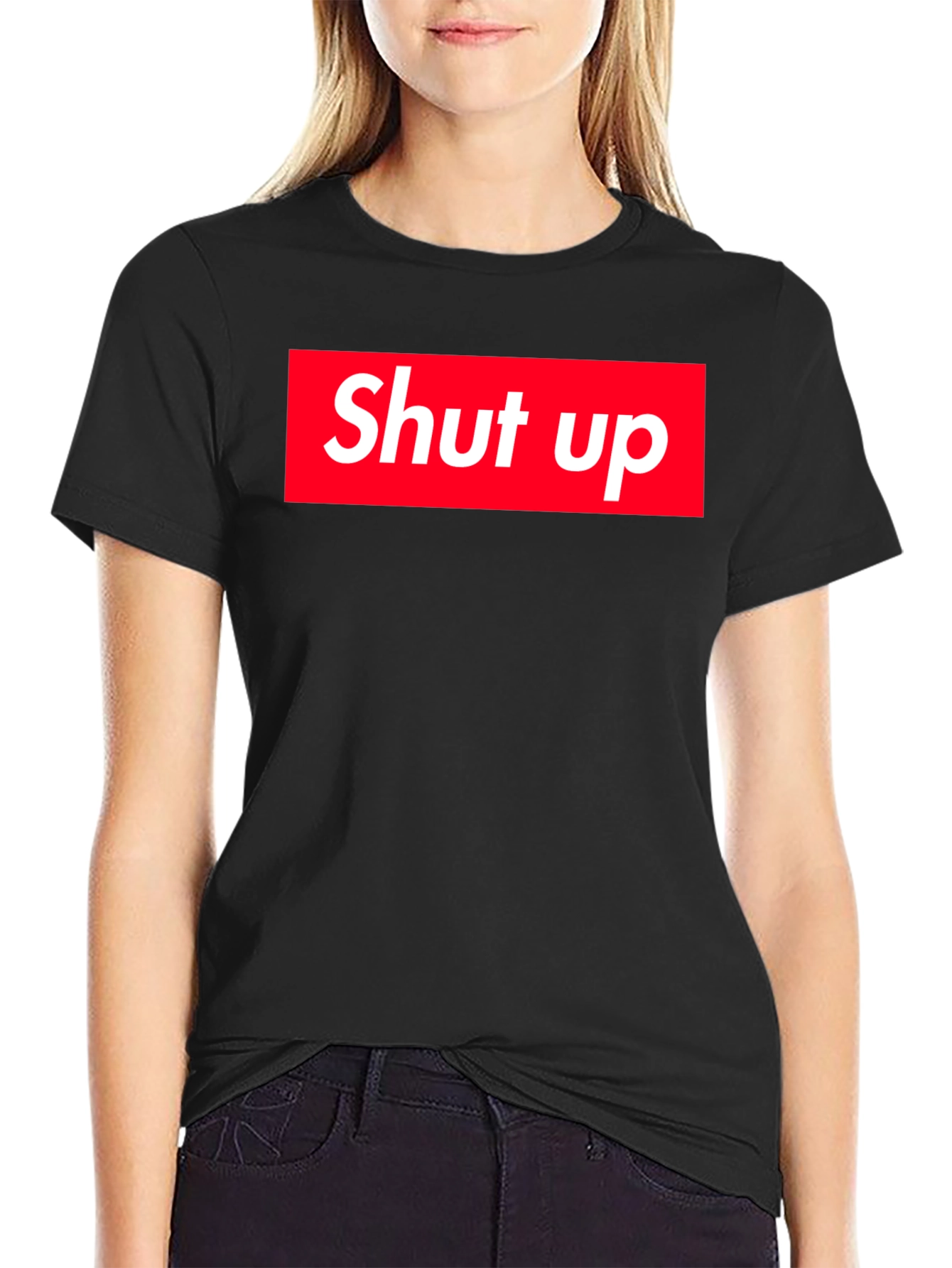 Shut Up Graphic Tee - Bold Statement Shirt