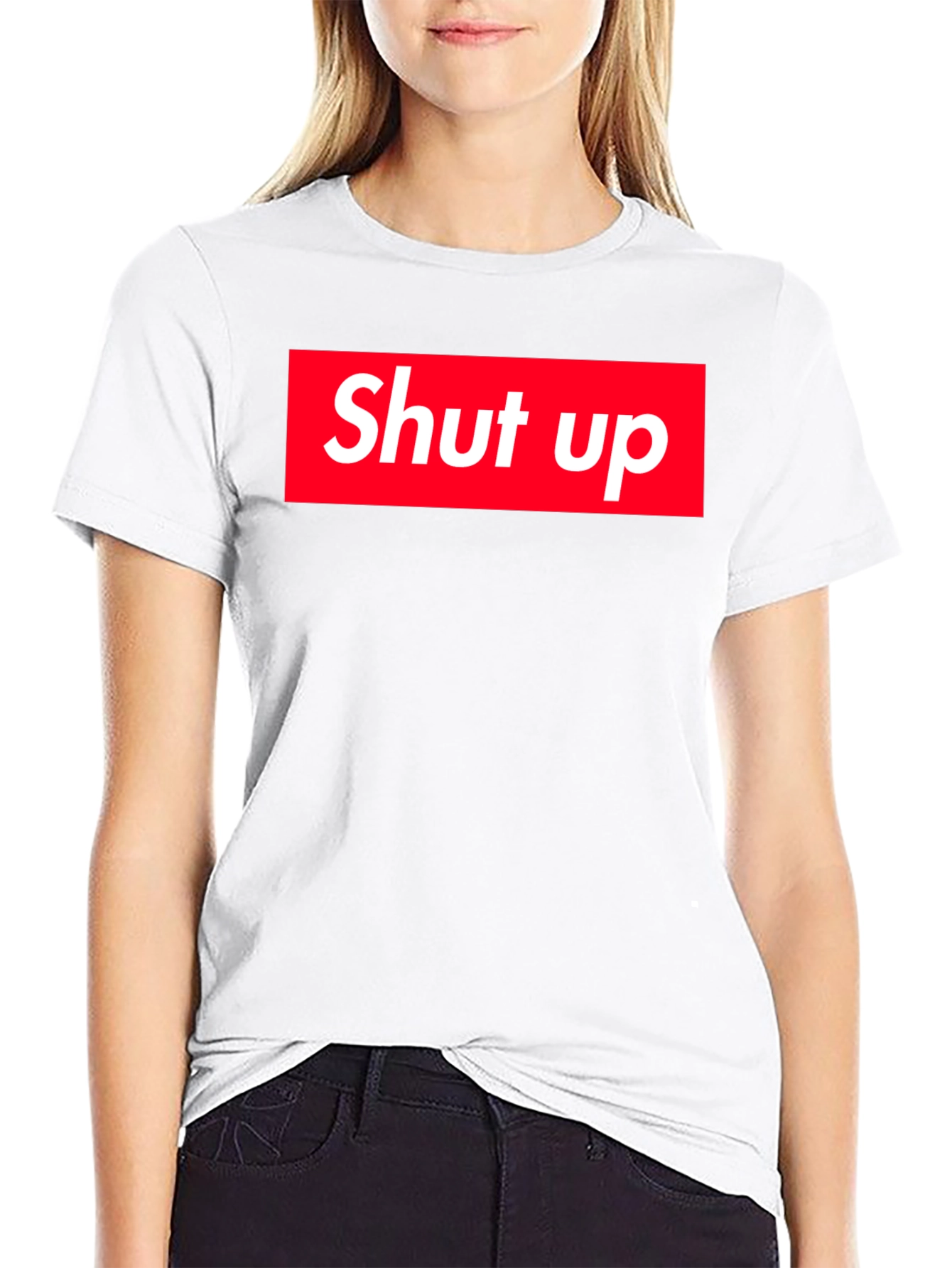 Shut Up Graphic Tee - Bold Statement Shirt