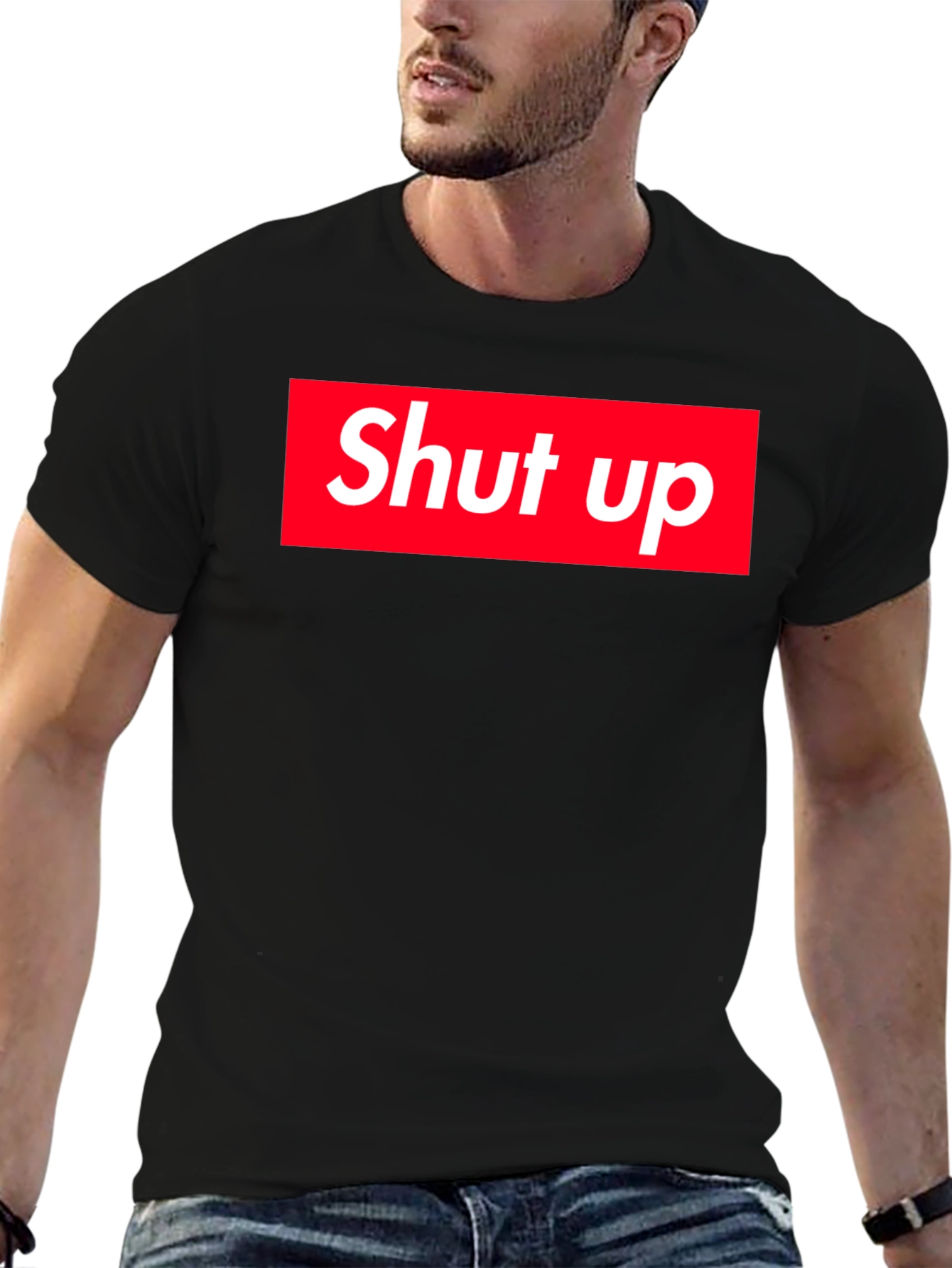 Shut Up Graphic Tee - Bold Statement Shirt