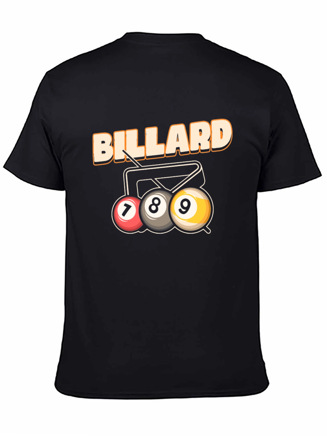 Billiard T-Shirt - 7 8 9 Ball Design