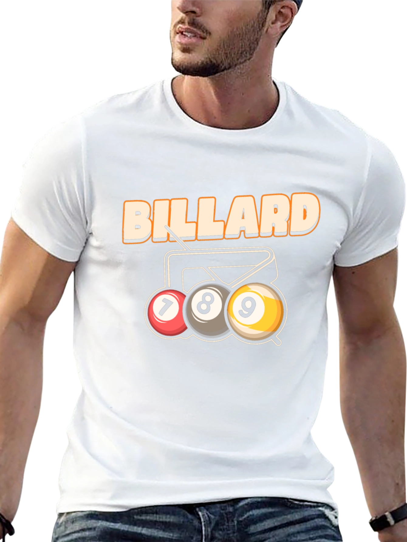 Billiard T-Shirt - 7 8 9 Ball Design