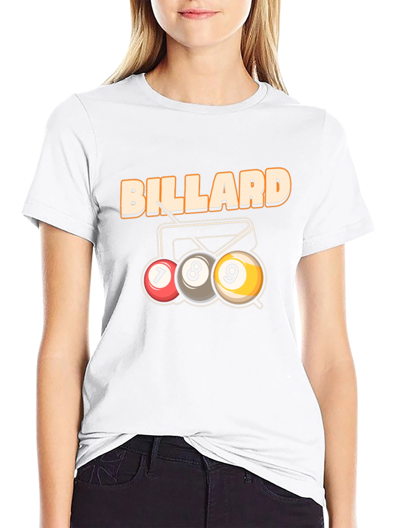 Billiard T-Shirt - 7 8 9 Ball Design