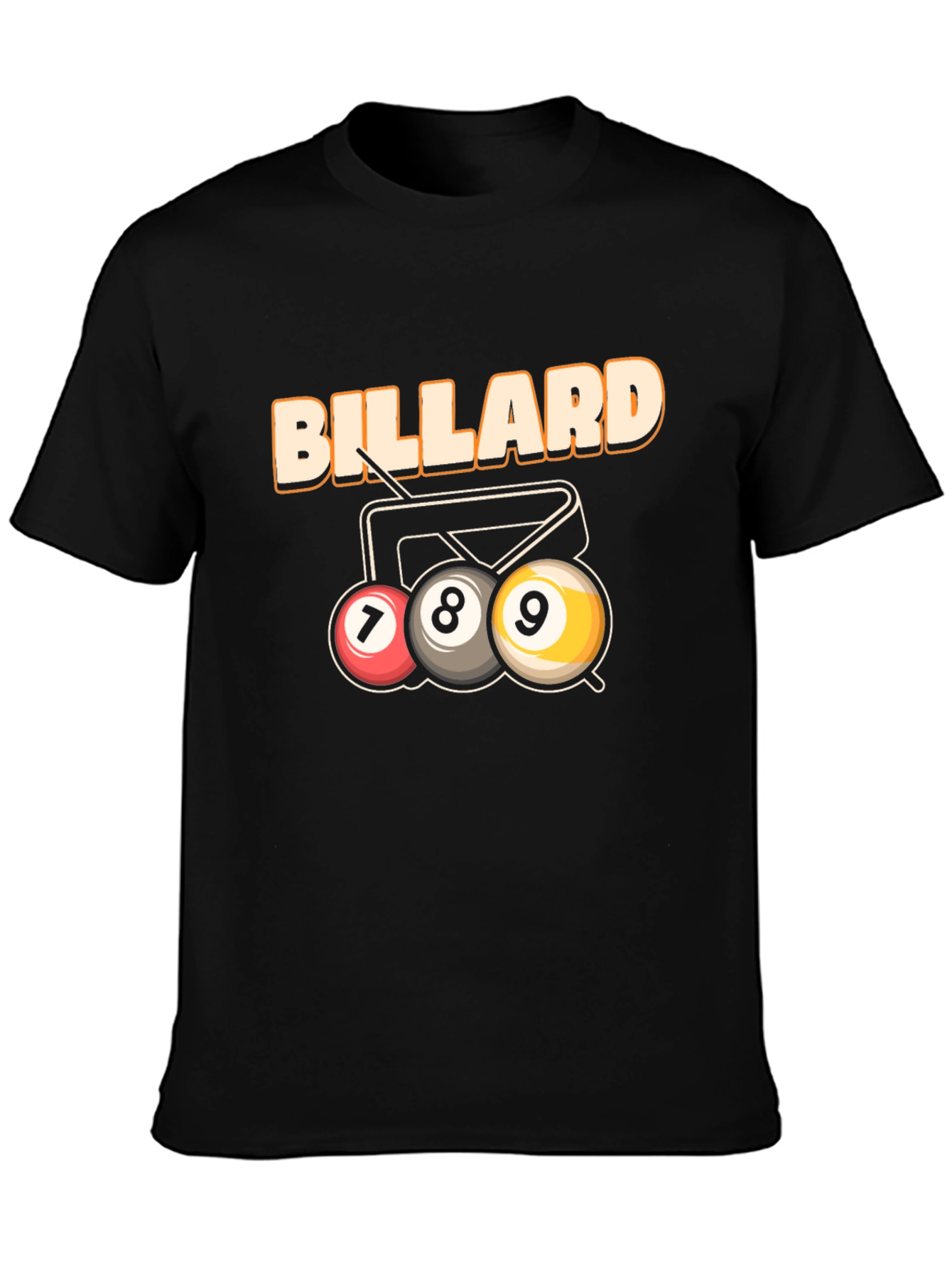 Billiard T-Shirt - 7 8 9 Ball Design