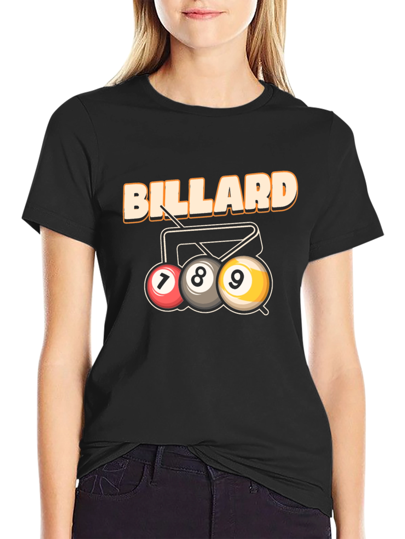 Billiard T-Shirt - 7 8 9 Ball Design