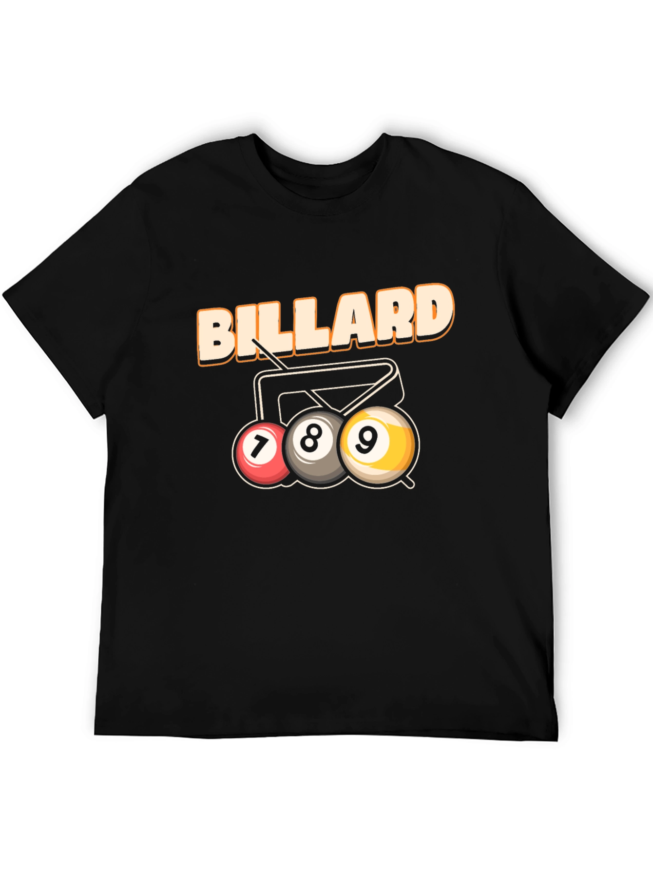 Billiard T-Shirt - 7 8 9 Ball Design