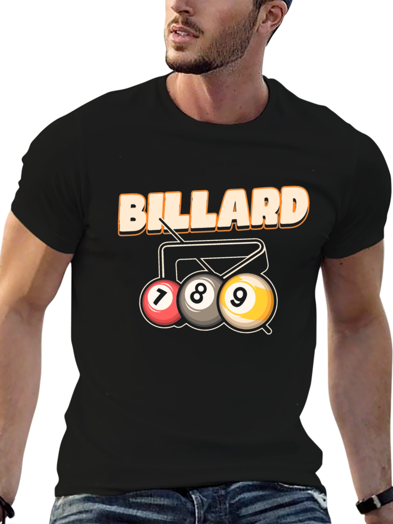 Billiard T-Shirt - 7 8 9 Ball Design