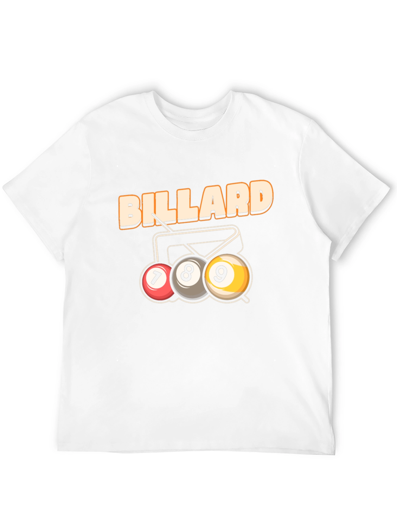 Billiard T-Shirt - 7 8 9 Ball Design