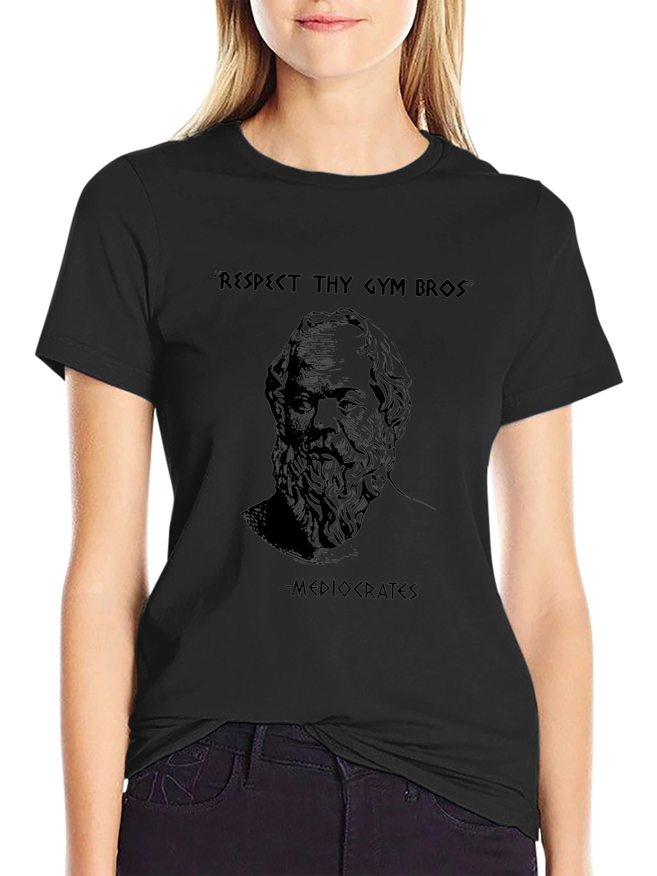 Respect Thy Gym Bros T-Shirt - Mediocrates Philosopher
