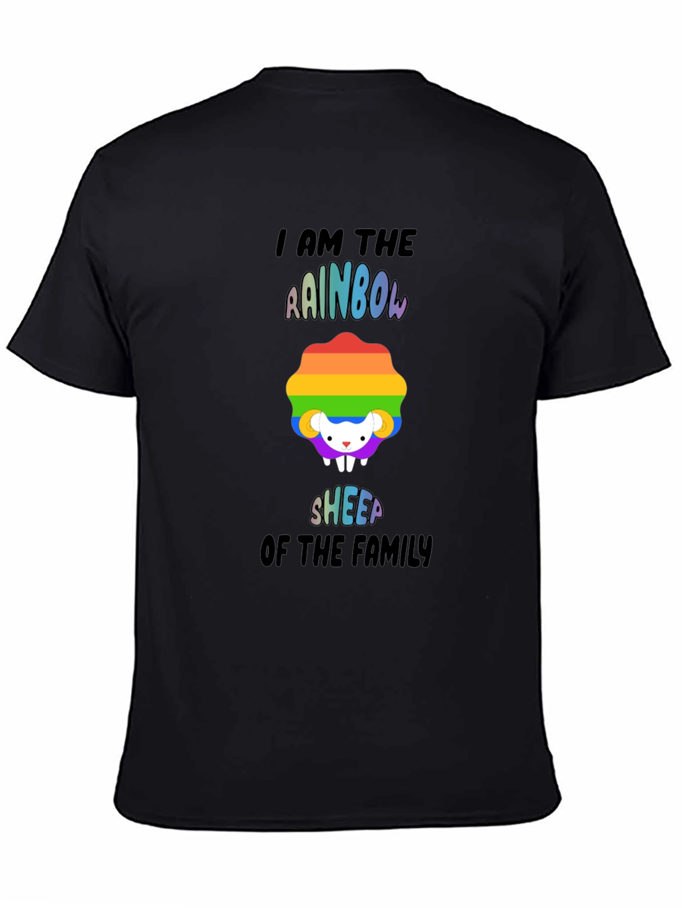 Rainbow Sheep Family T-Shirt