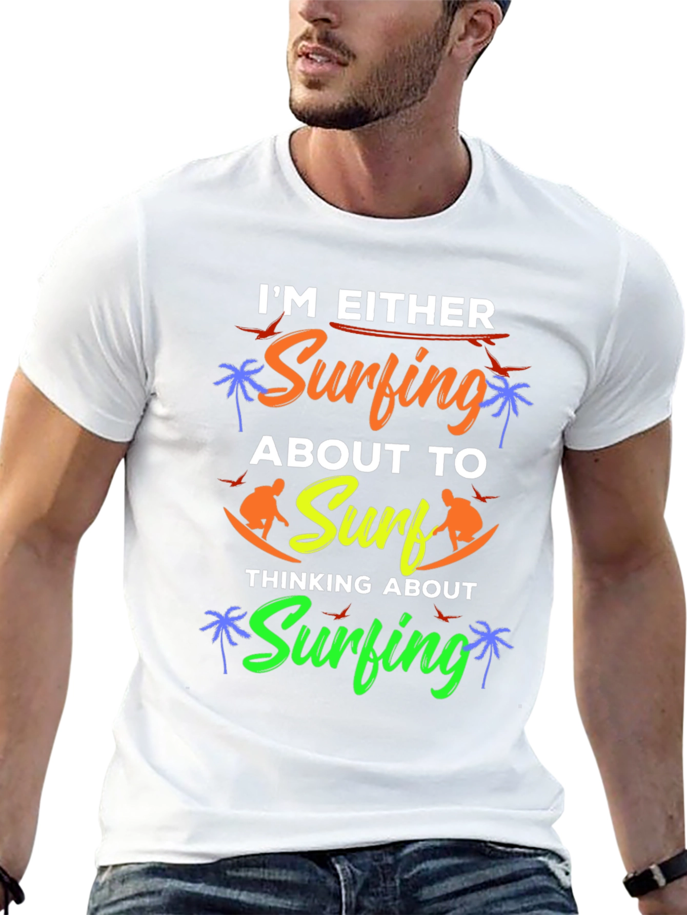 Im Either Surfing Graphic Tee