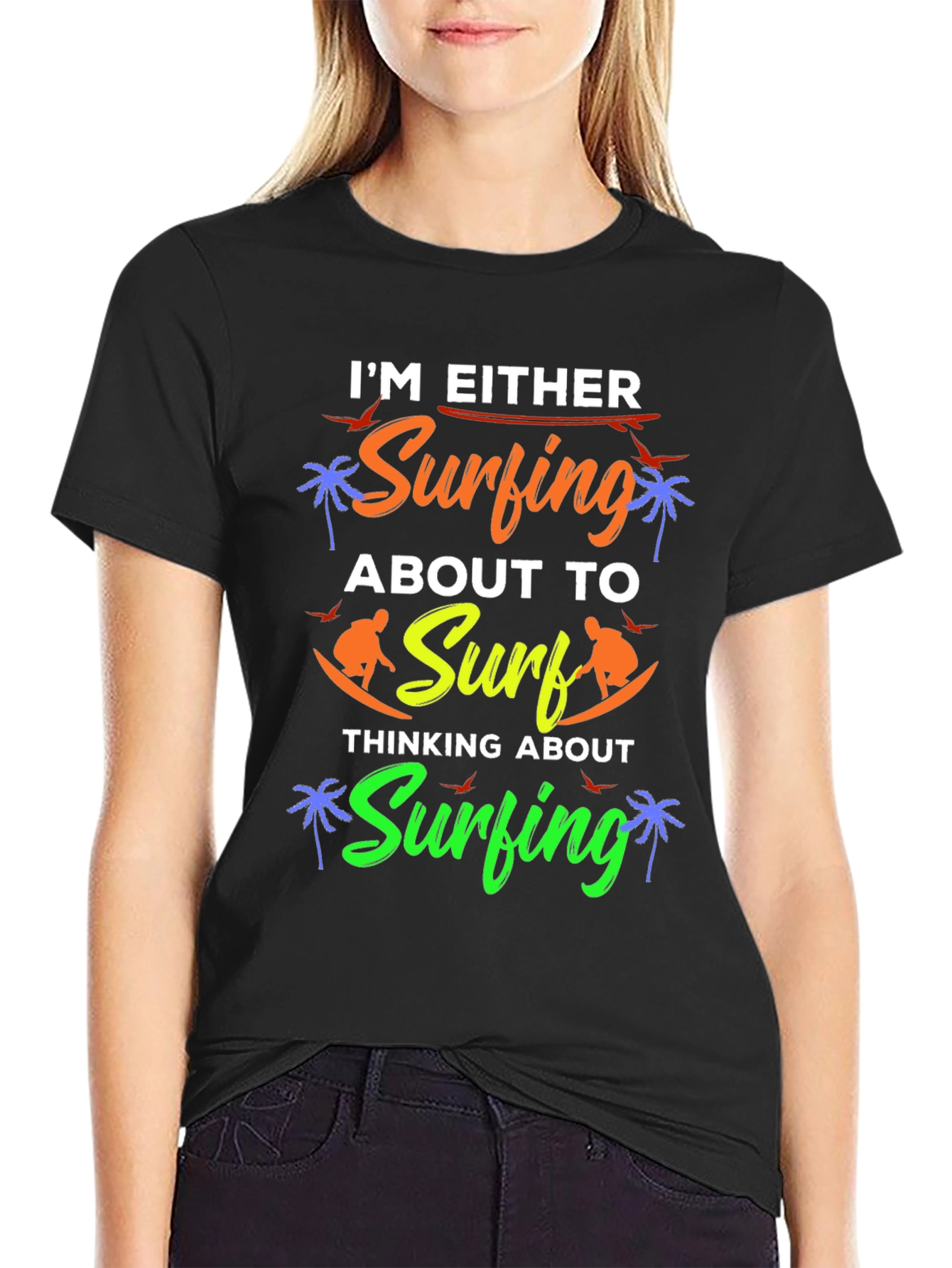 Im Either Surfing Graphic Tee