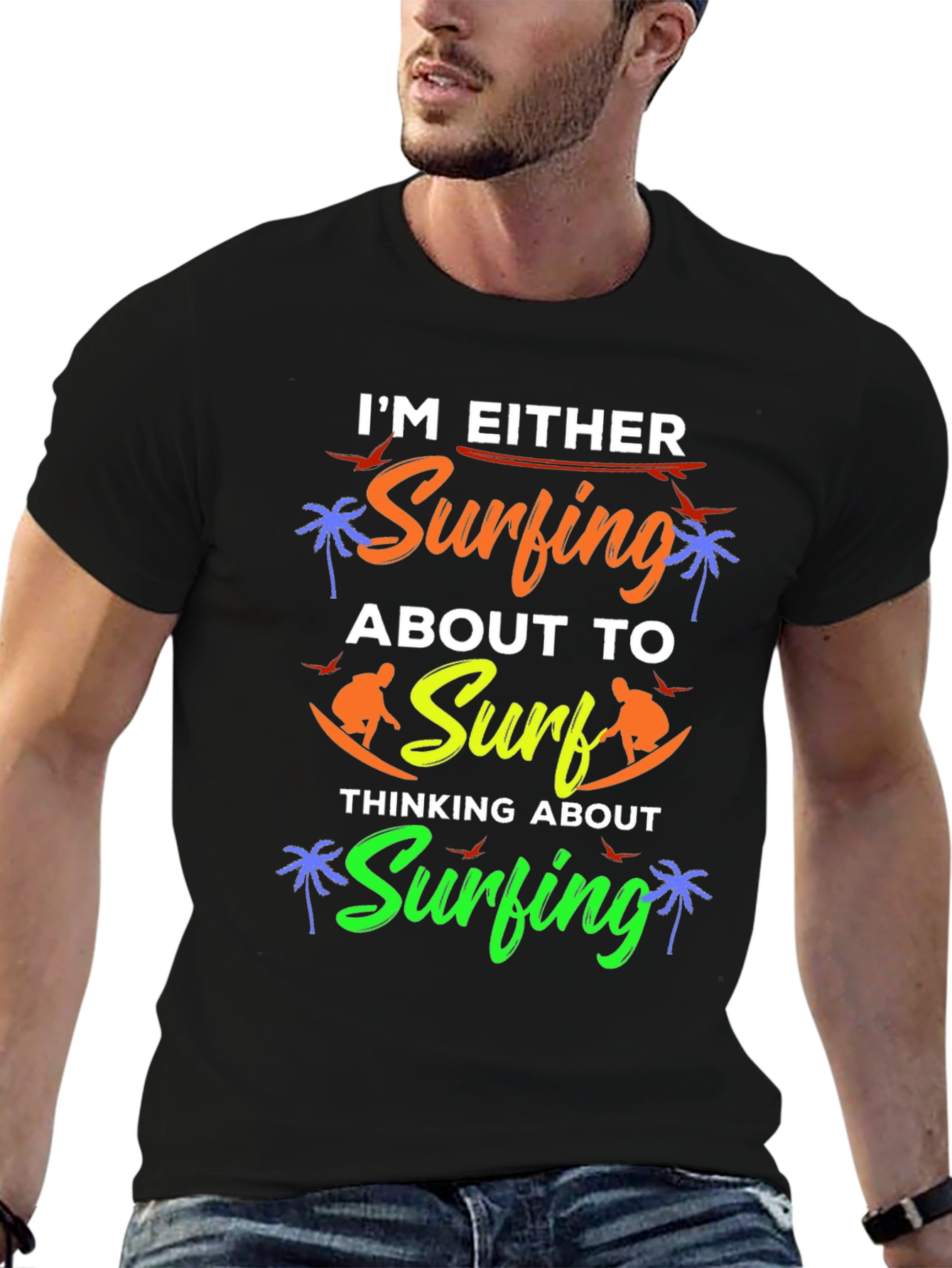Im Either Surfing Graphic Tee