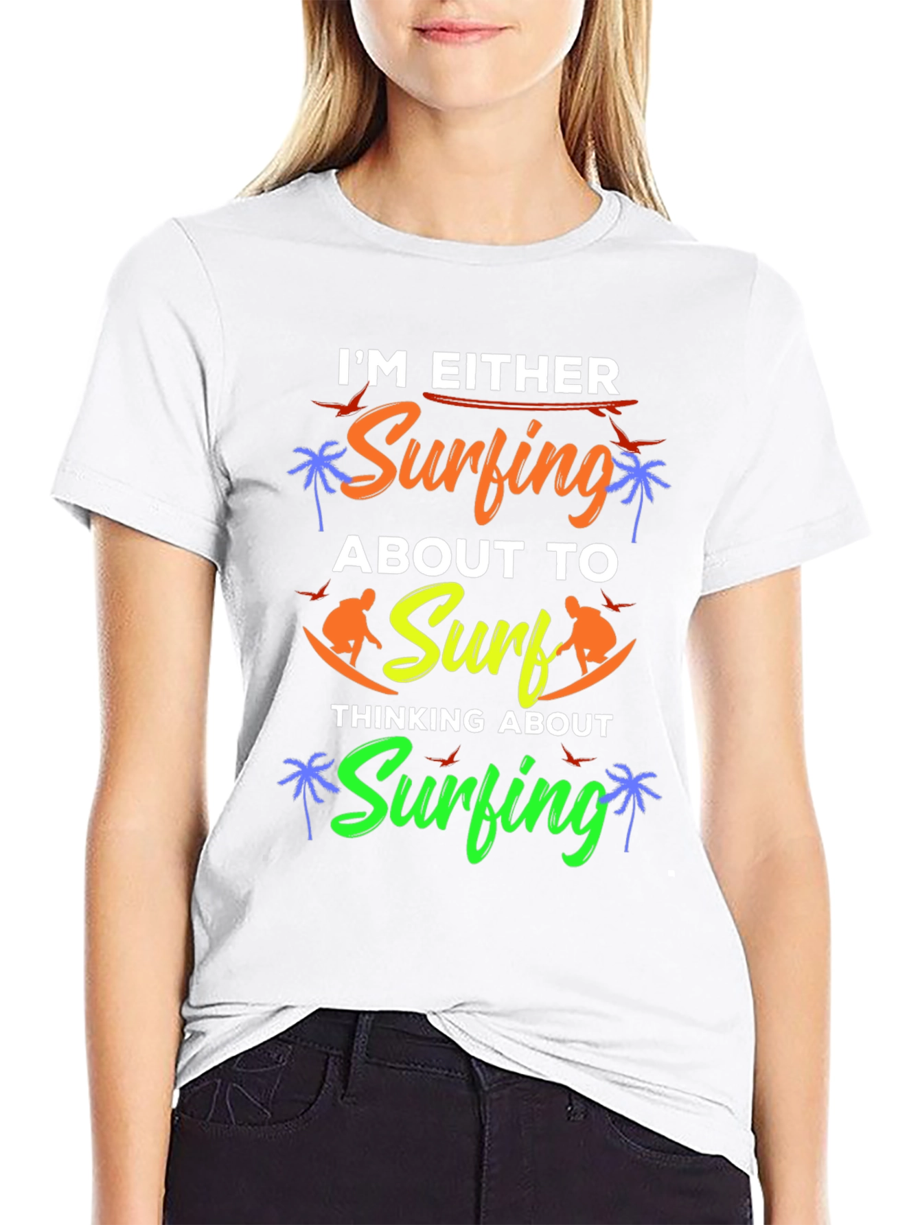Im Either Surfing Graphic Tee
