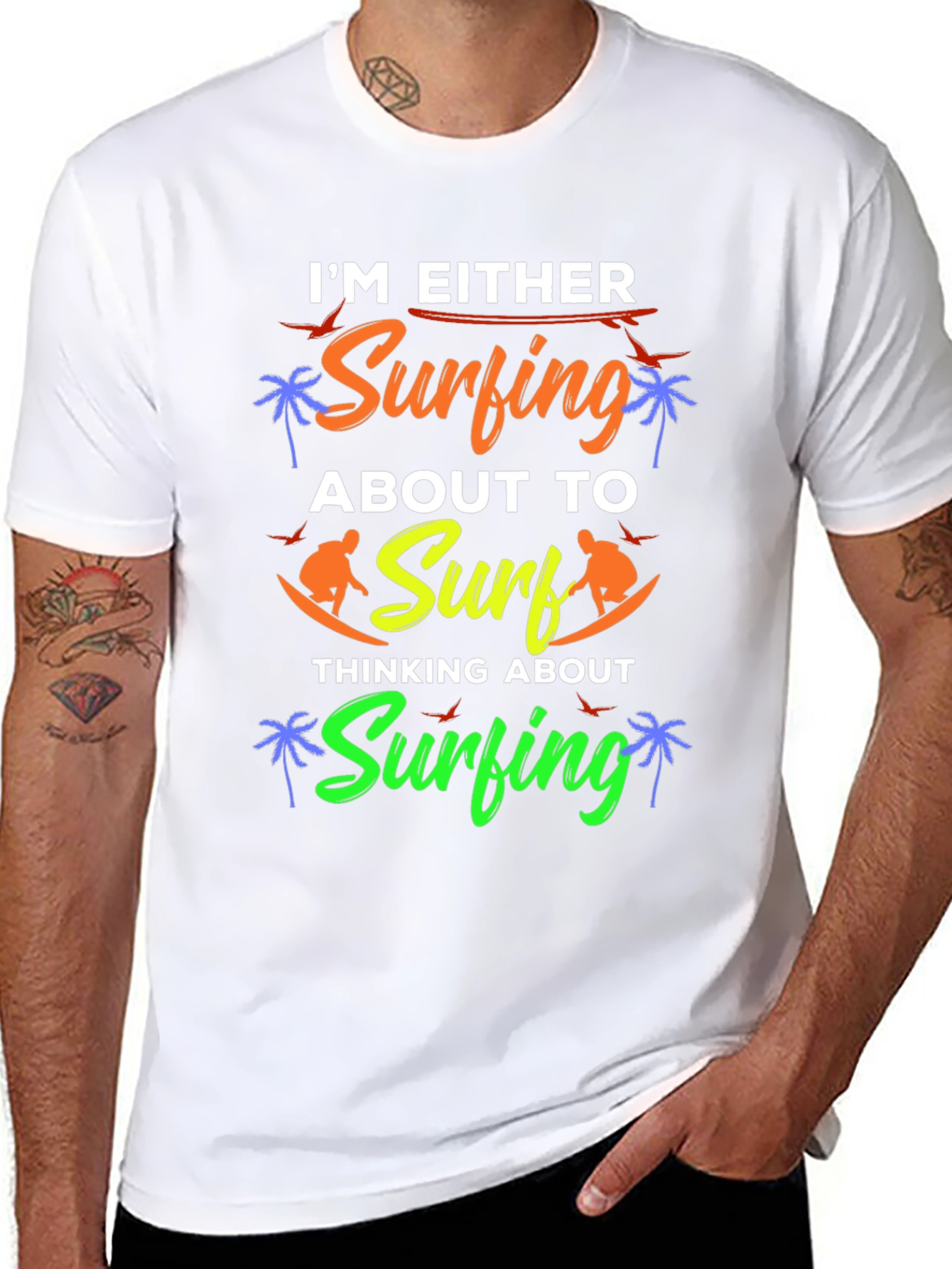 Im Either Surfing Graphic Tee