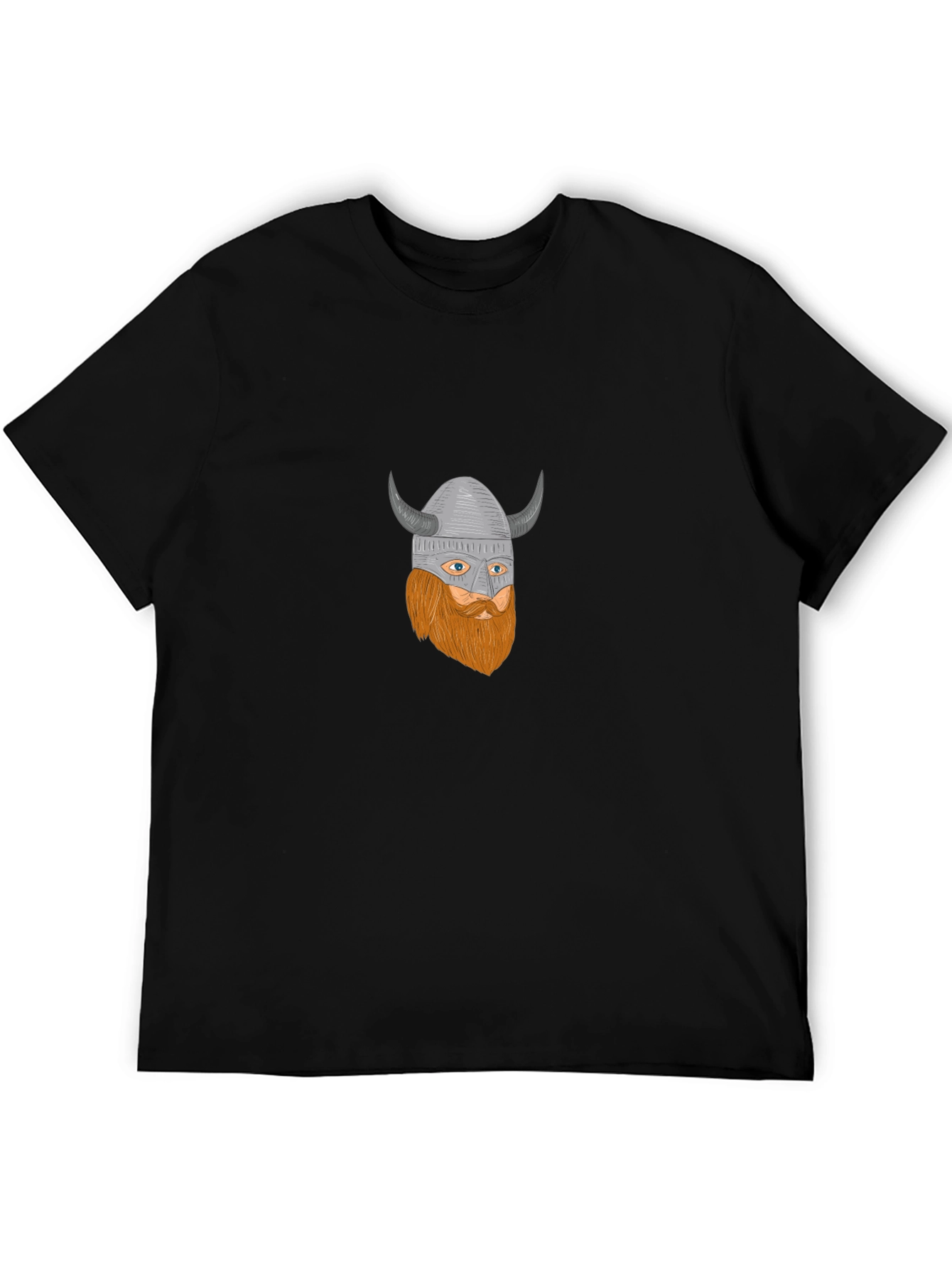 Viking Warrior Graphic Black T-Shirt