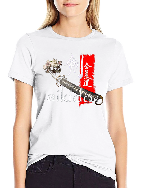 Aikido Katana T-Shirt - Martial Arts Style